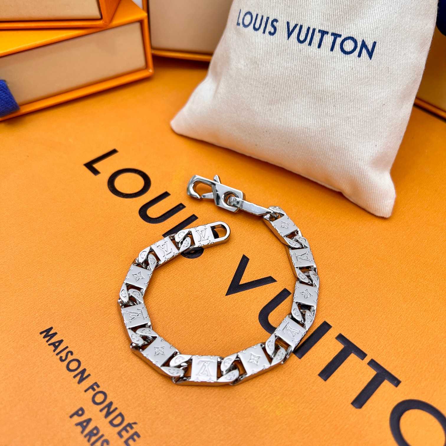 Louis Vuitton Monogram Tied Up Bracelet    M0921 - FashionPlug