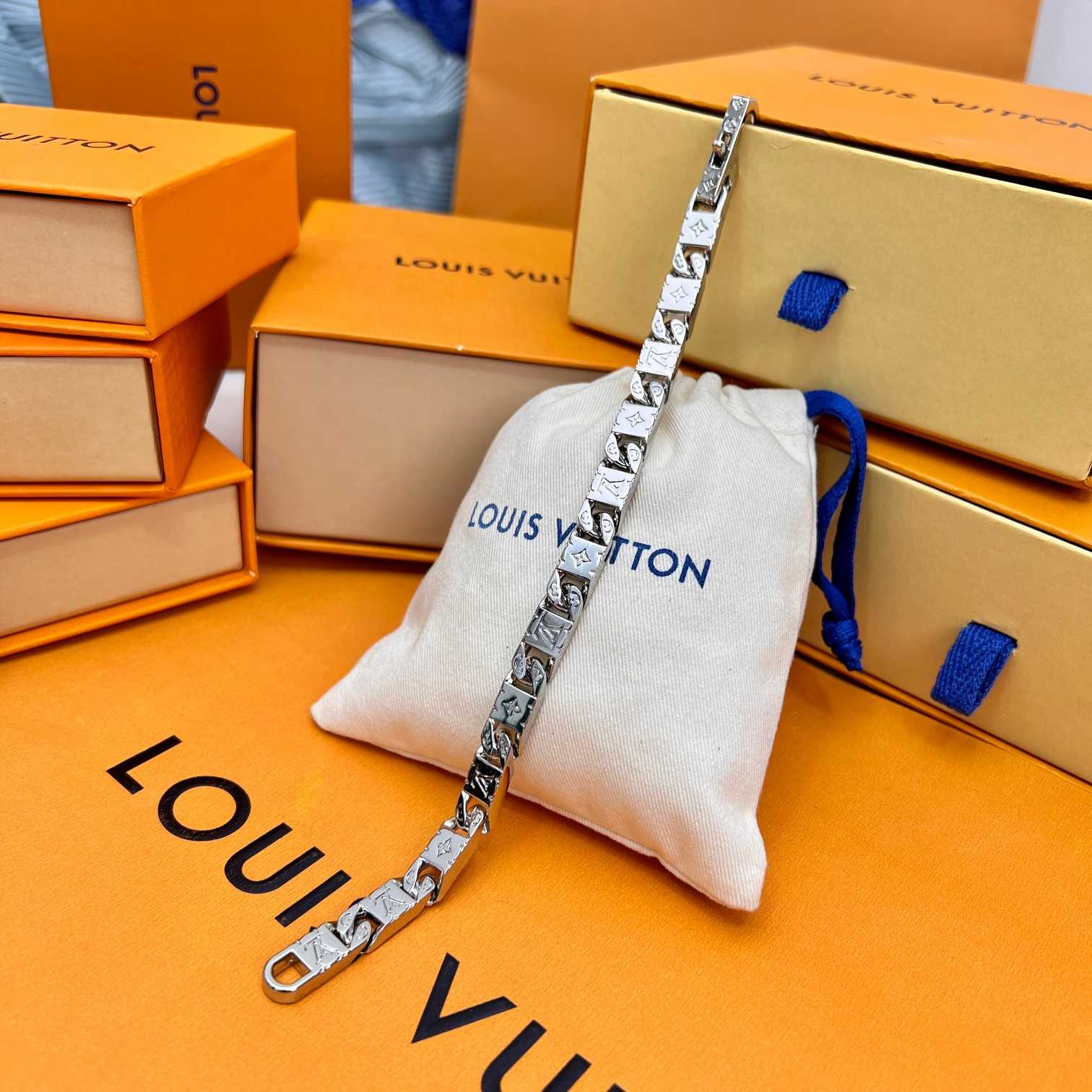 Louis Vuitton Monogram Tied Up Bracelet    M0921 - FashionPlug