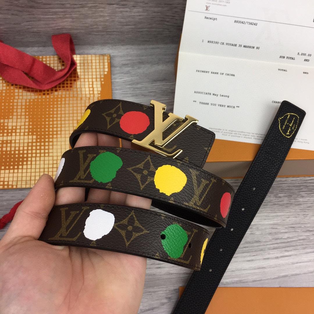 Louis Vuitton LV x YK LV Initiales 30mm Reversible Infinity Dots - FashionPlug