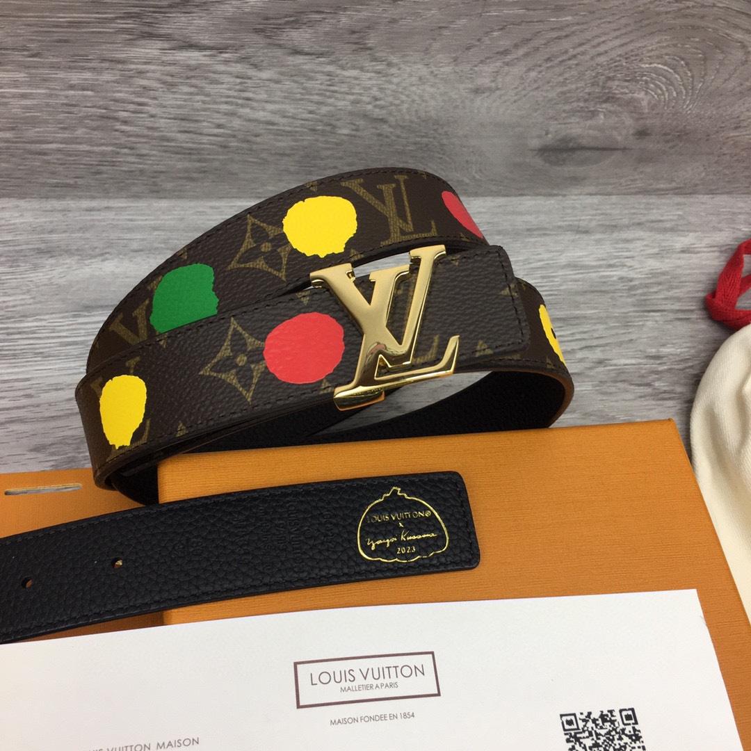 Louis Vuitton LV x YK LV Initiales 30mm Reversible Infinity Dots - FashionPlug