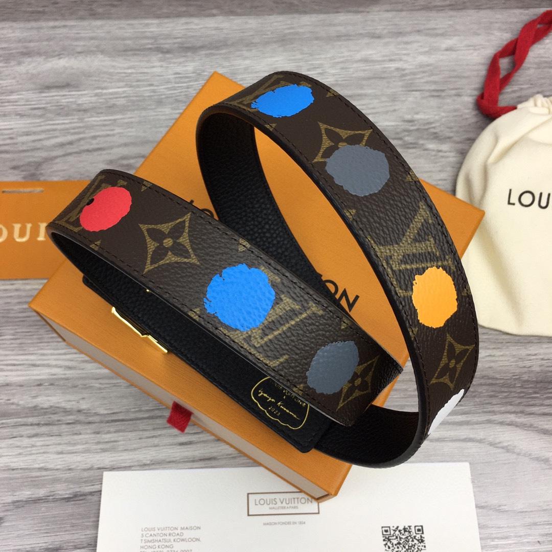 Louis Vuitton LV x YK LV Initiales 30mm Reversible Infinity Dots - FashionPlug