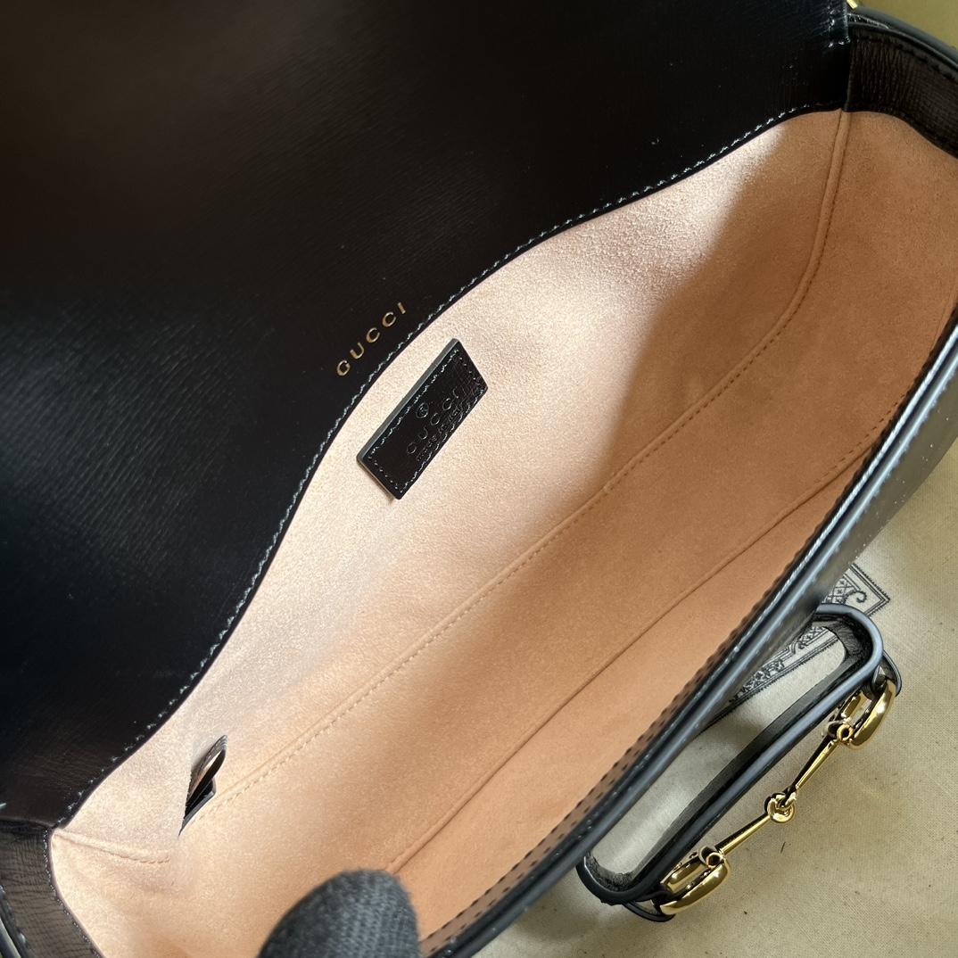 Gucci Horsebit 1955 Small Shoulder Bag(24-13-5cm)   - FashionPlug