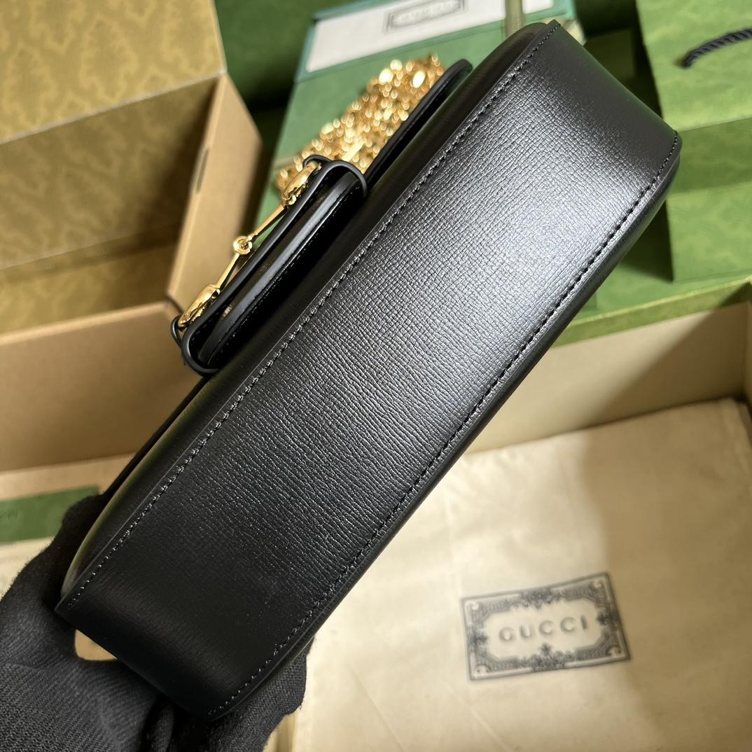 Gucci Horsebit 1955 Small Shoulder Bag(24-13-5cm)   - FashionPlug