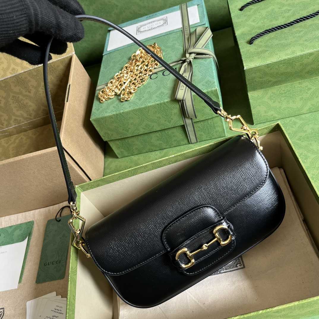 Gucci Horsebit 1955 Small Shoulder Bag(24-13-5cm)   - FashionPlug