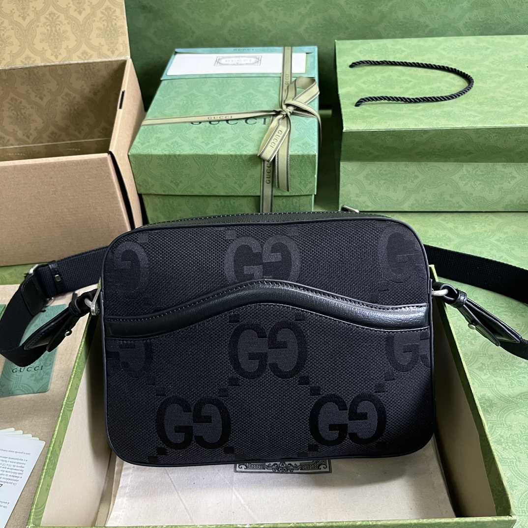 Gucci Jumbo GG Messenger Bag(25.5-20-6cm) - FashionPlug