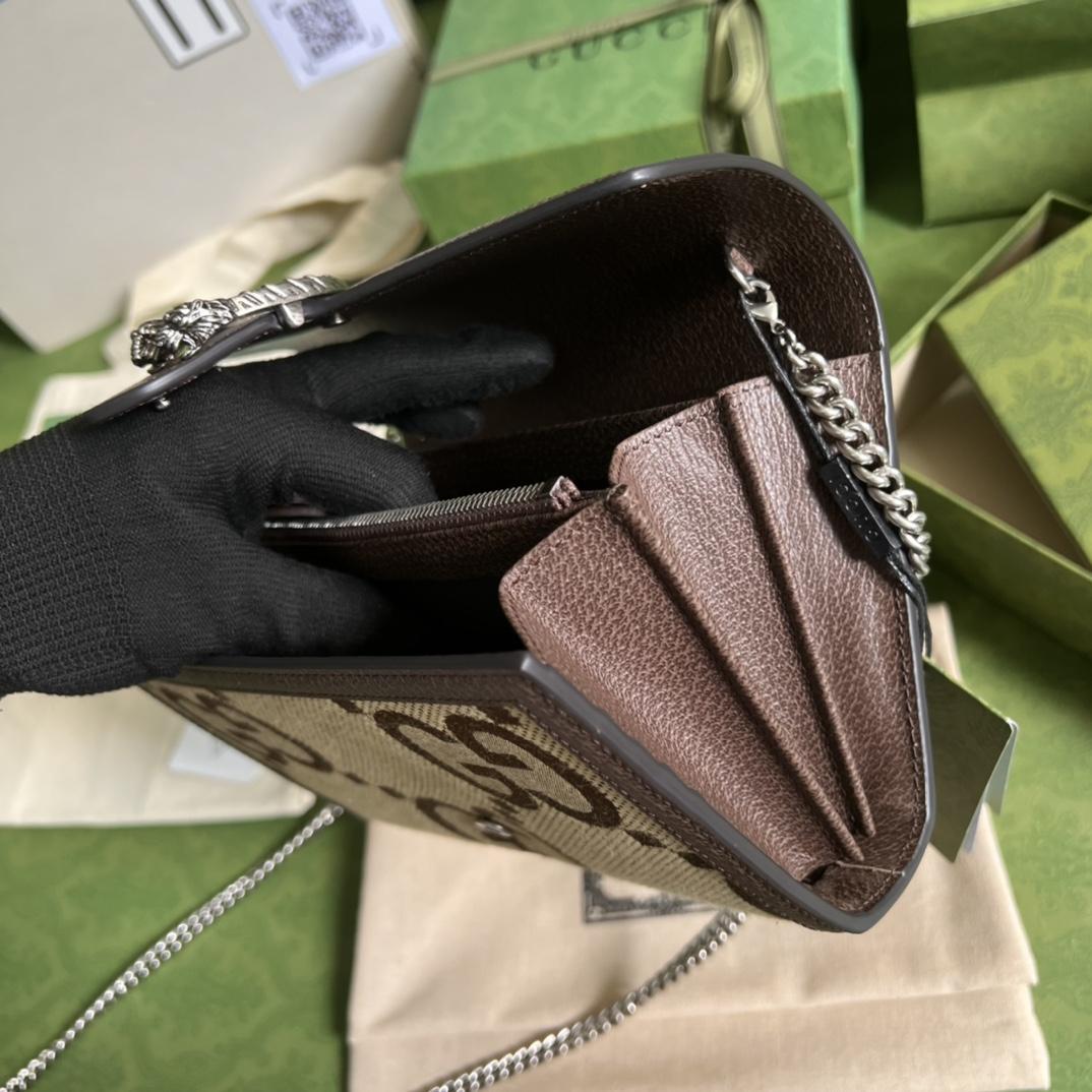 Gucci Dionysus Jumbo GG Chain Wallet(20-13-6CM) - FashionPlug