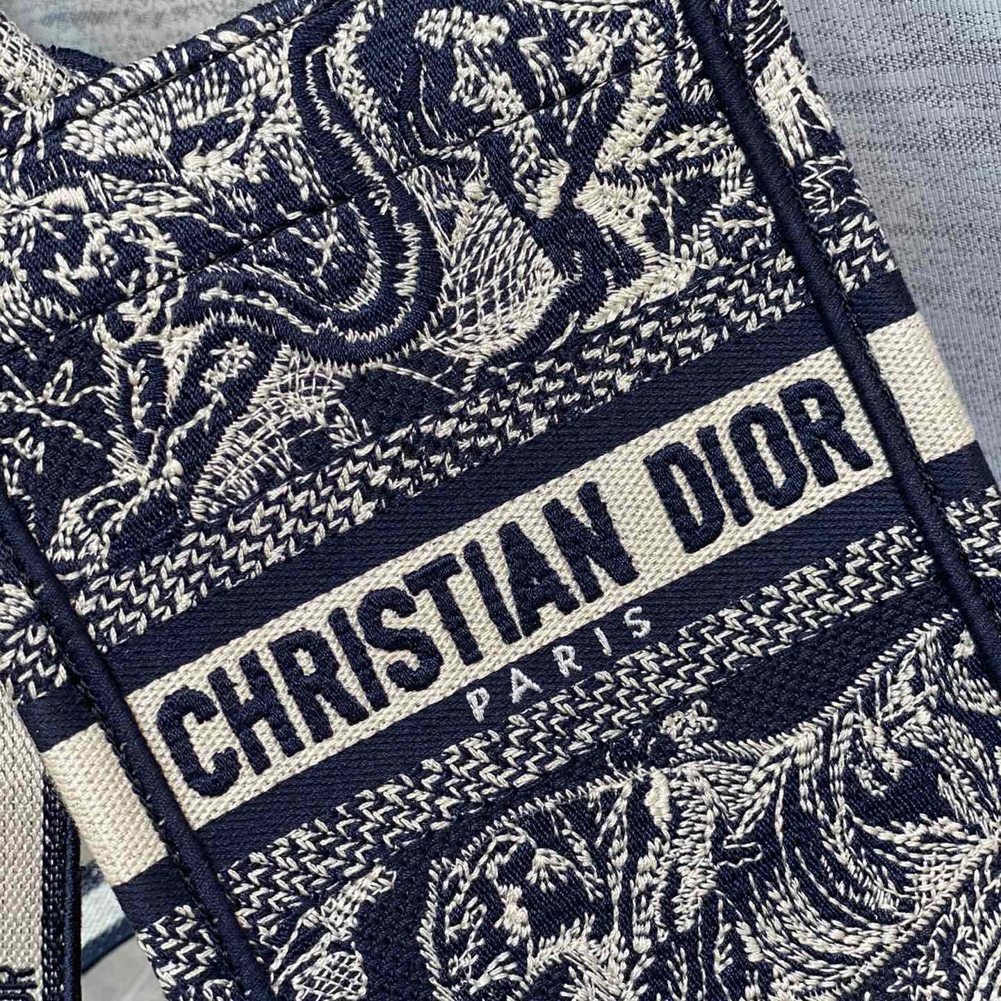 Dior Mini Dior Book Tote Phone Bag - FashionPlug