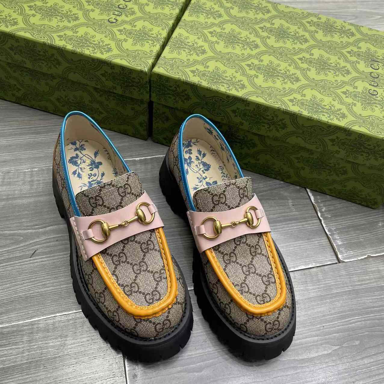 Gucci Women's GG Lug Sole Loafer - FashionPlug