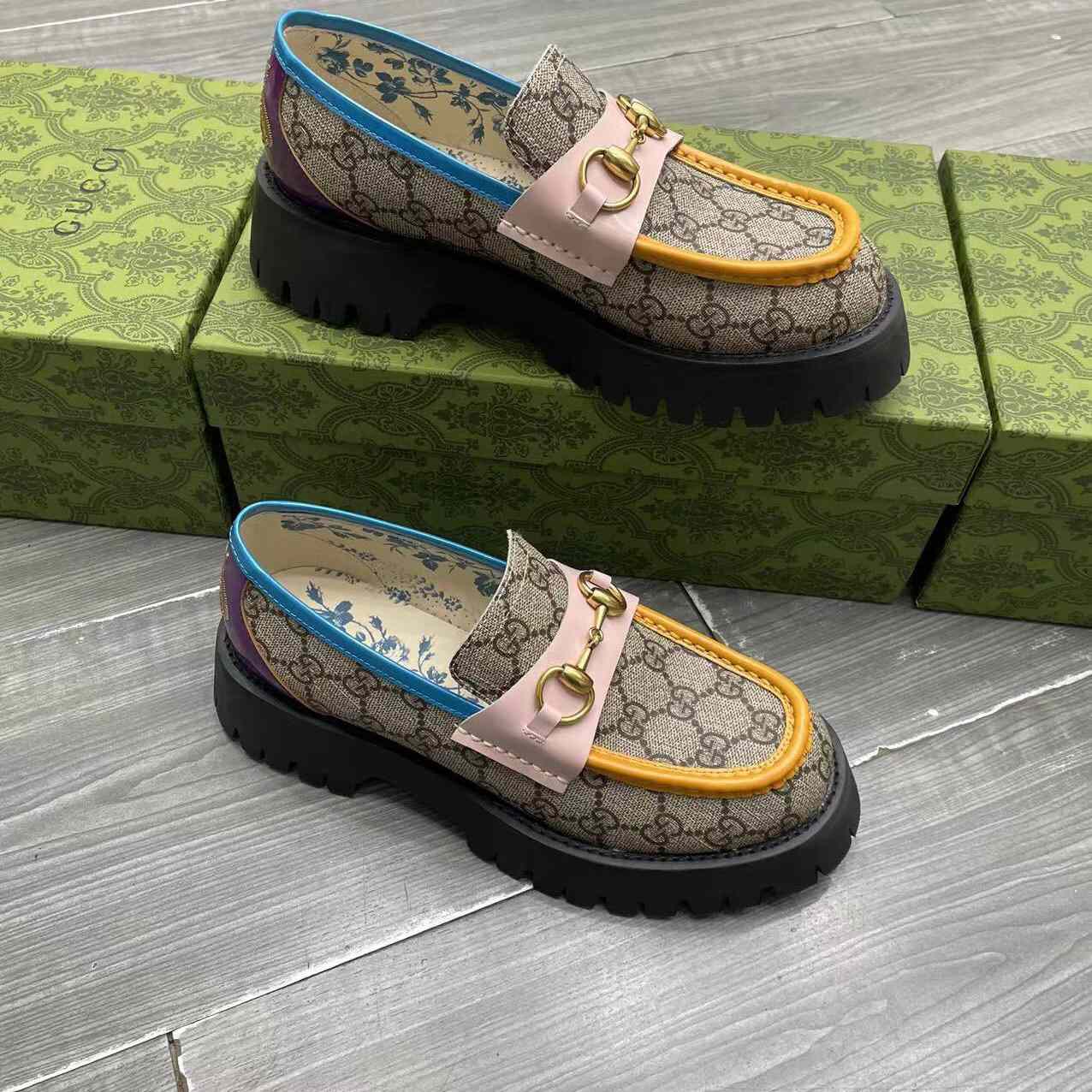 Gucci Women's GG Lug Sole Loafer - FashionPlug