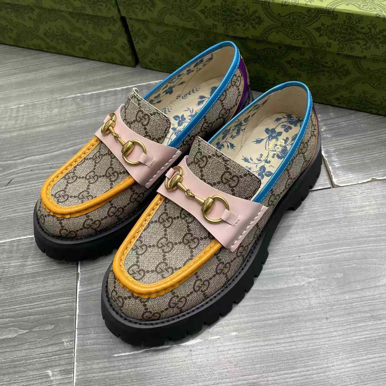 Gucci Women's GG Lug Sole Loafer - FashionPlug