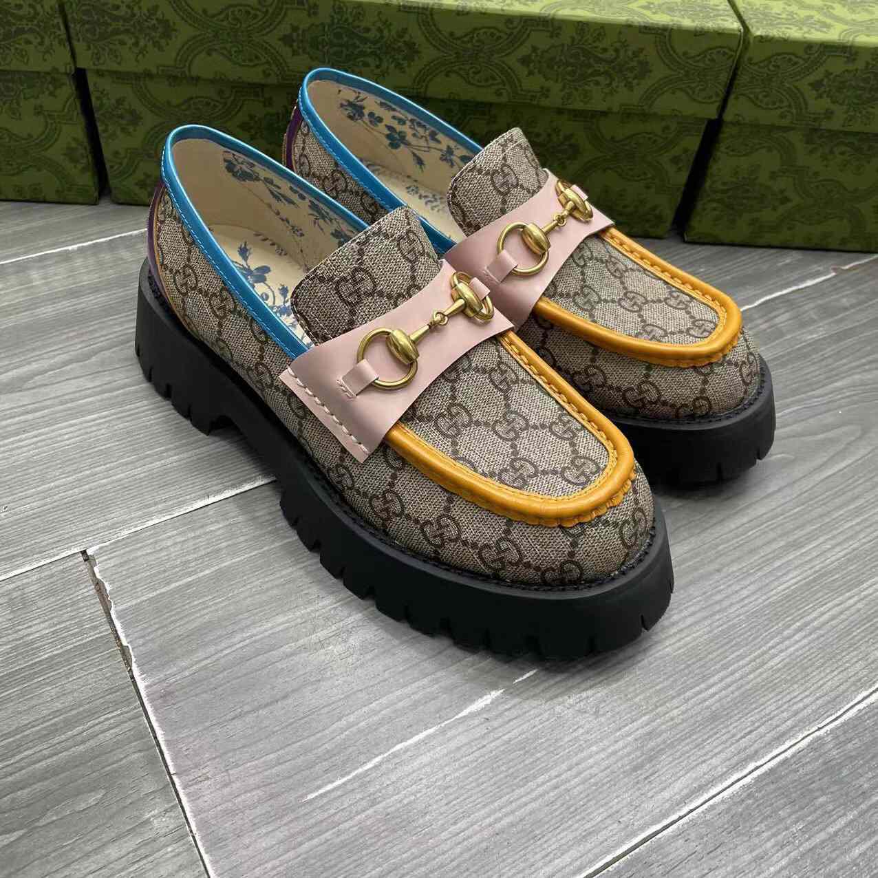Gucci Women's GG Lug Sole Loafer - FashionPlug