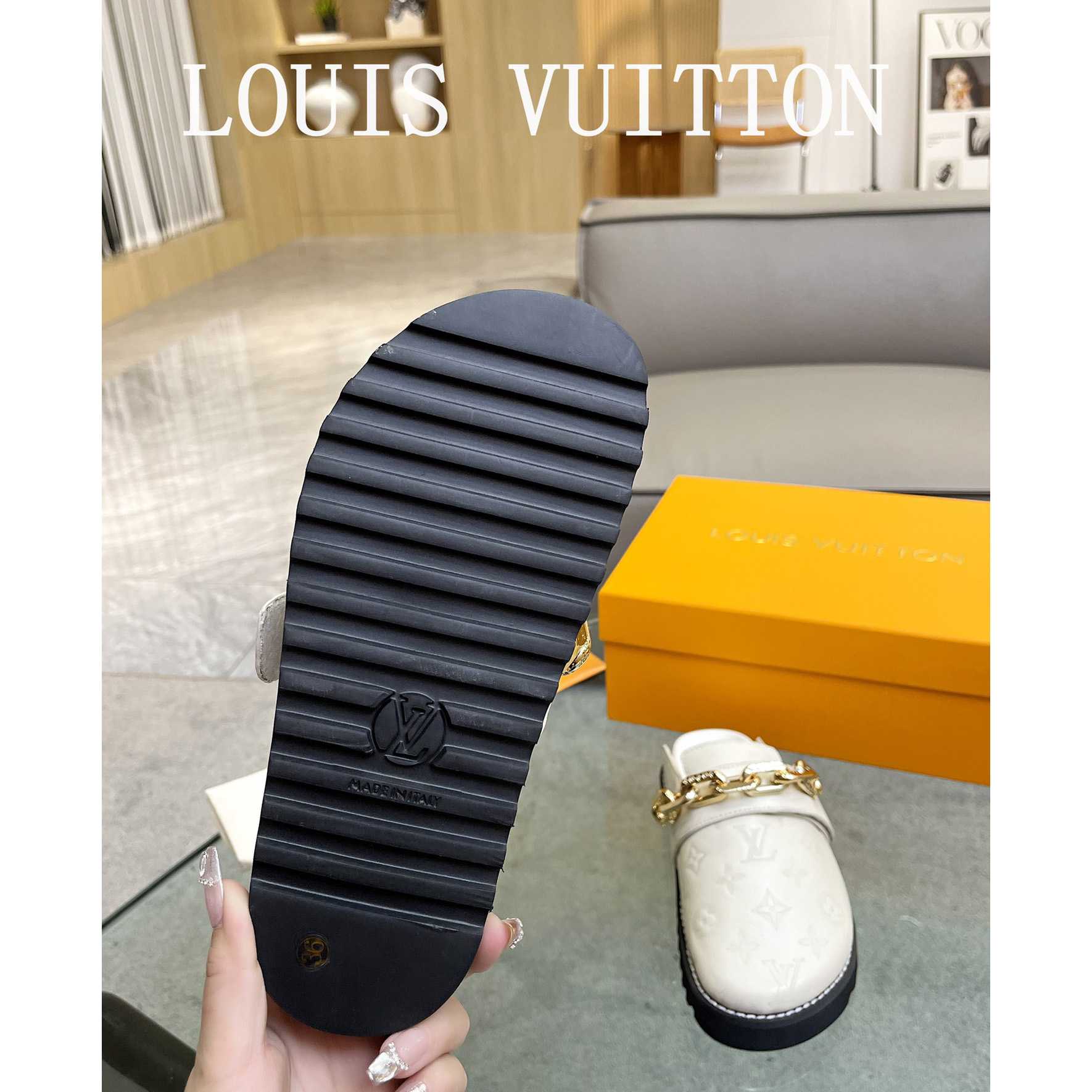 Louis Vuitton Lv Cosy Flat Comfort Clog         - FashionPlug