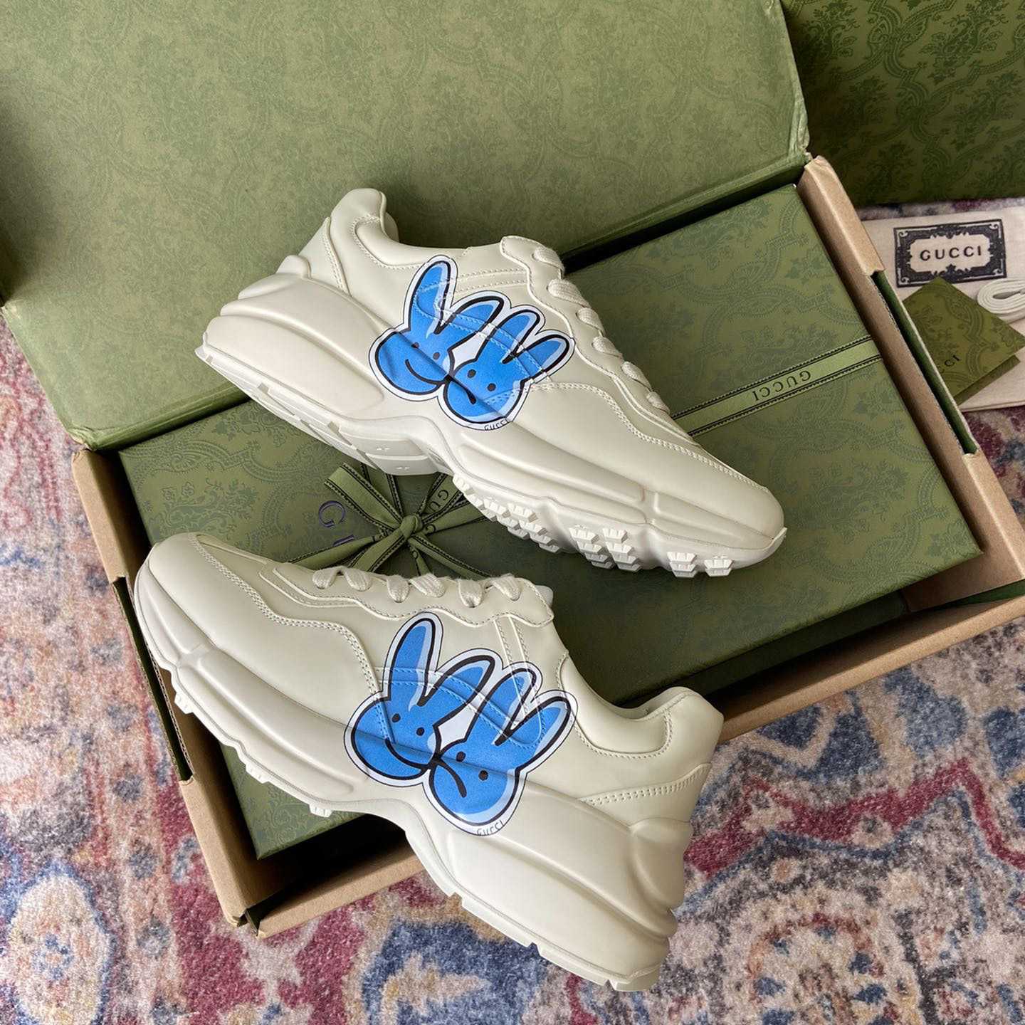 Gucci Rhyton Sneakers(upon uk size) - FashionPlug