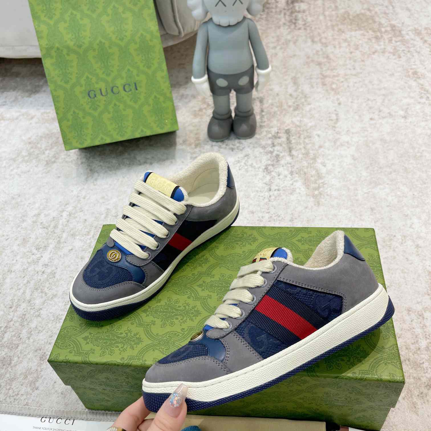 Gucci GG Screener Sneaker (upon uk size) - FashionPlug