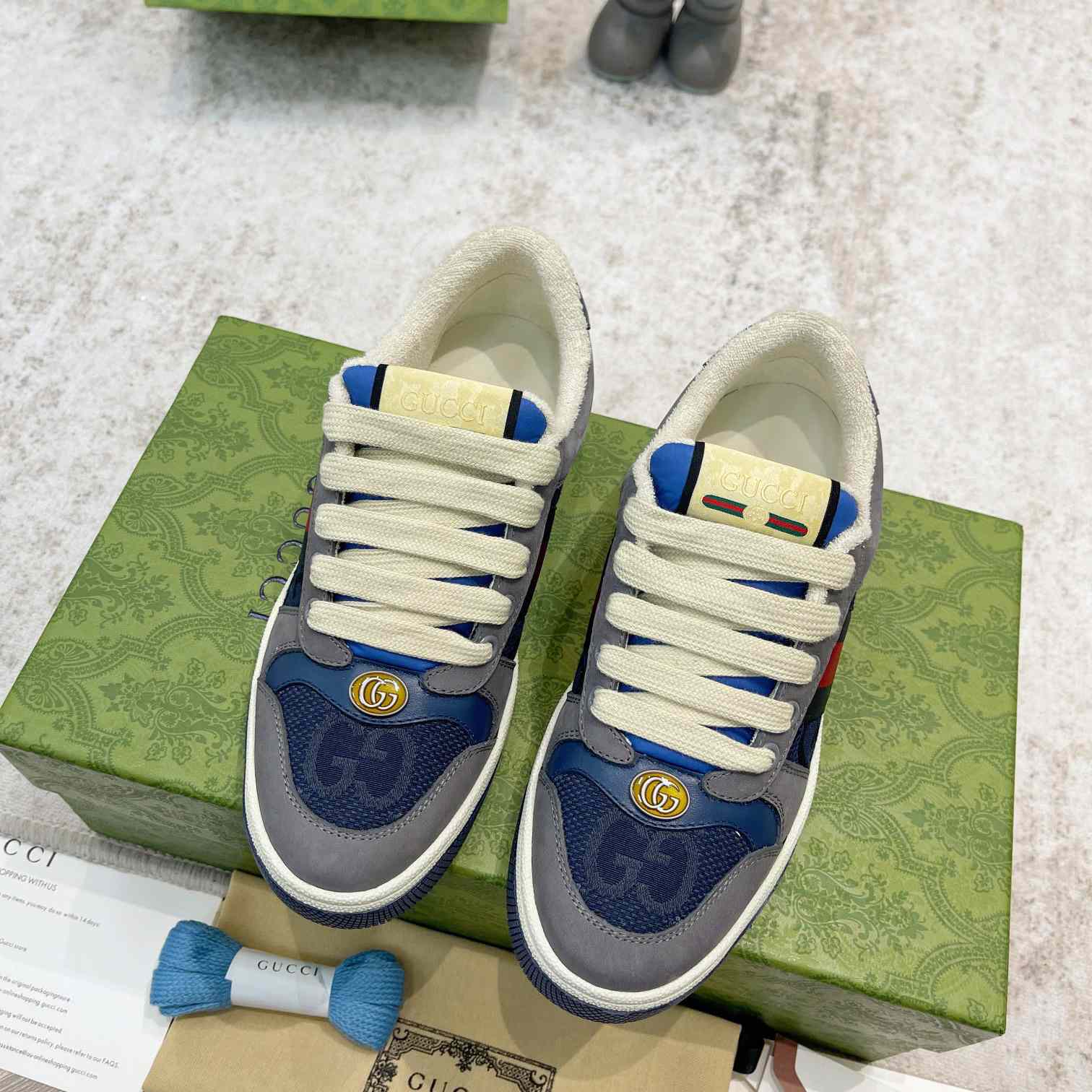 Gucci GG Screener Sneaker (upon uk size) - FashionPlug