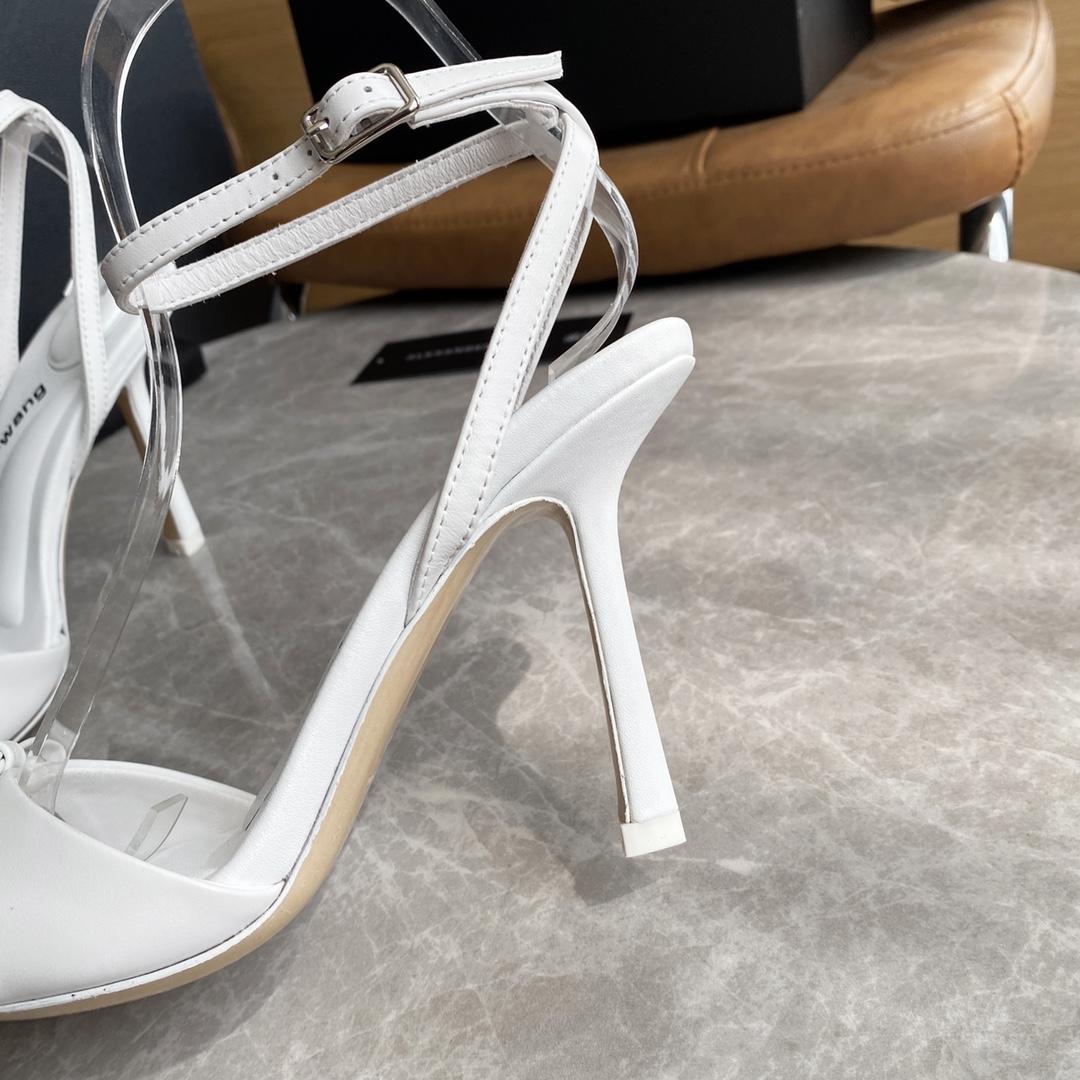 Alexander Wang Dahlia 105 Bow Sandal In Satin - FashionPlug
