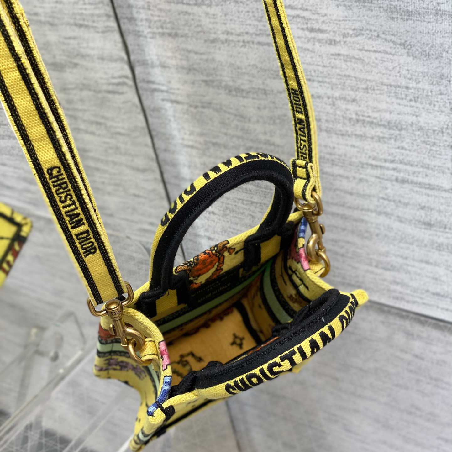 Dior Mini Dior Book Tote Phone Bag - FashionPlug
