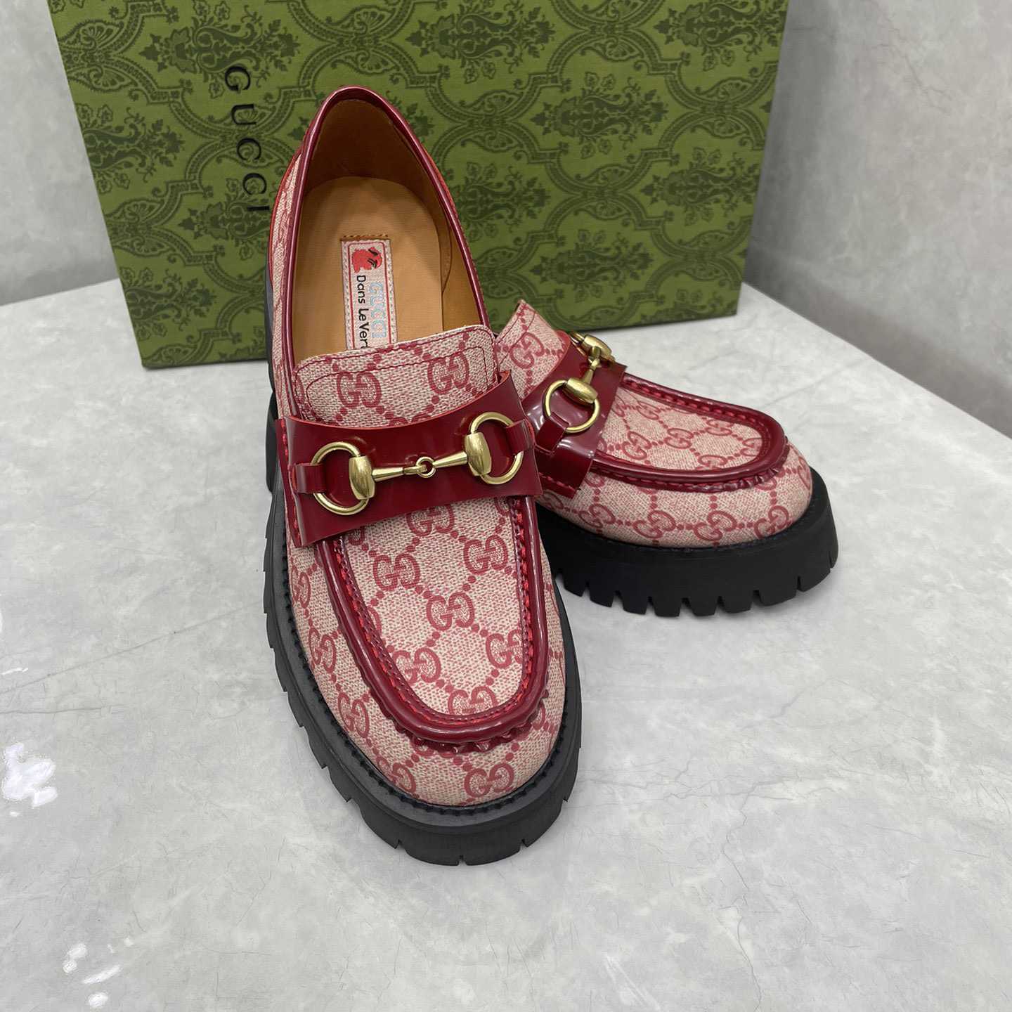 Gucci Women's GG Lug Sole Loafer - FashionPlug