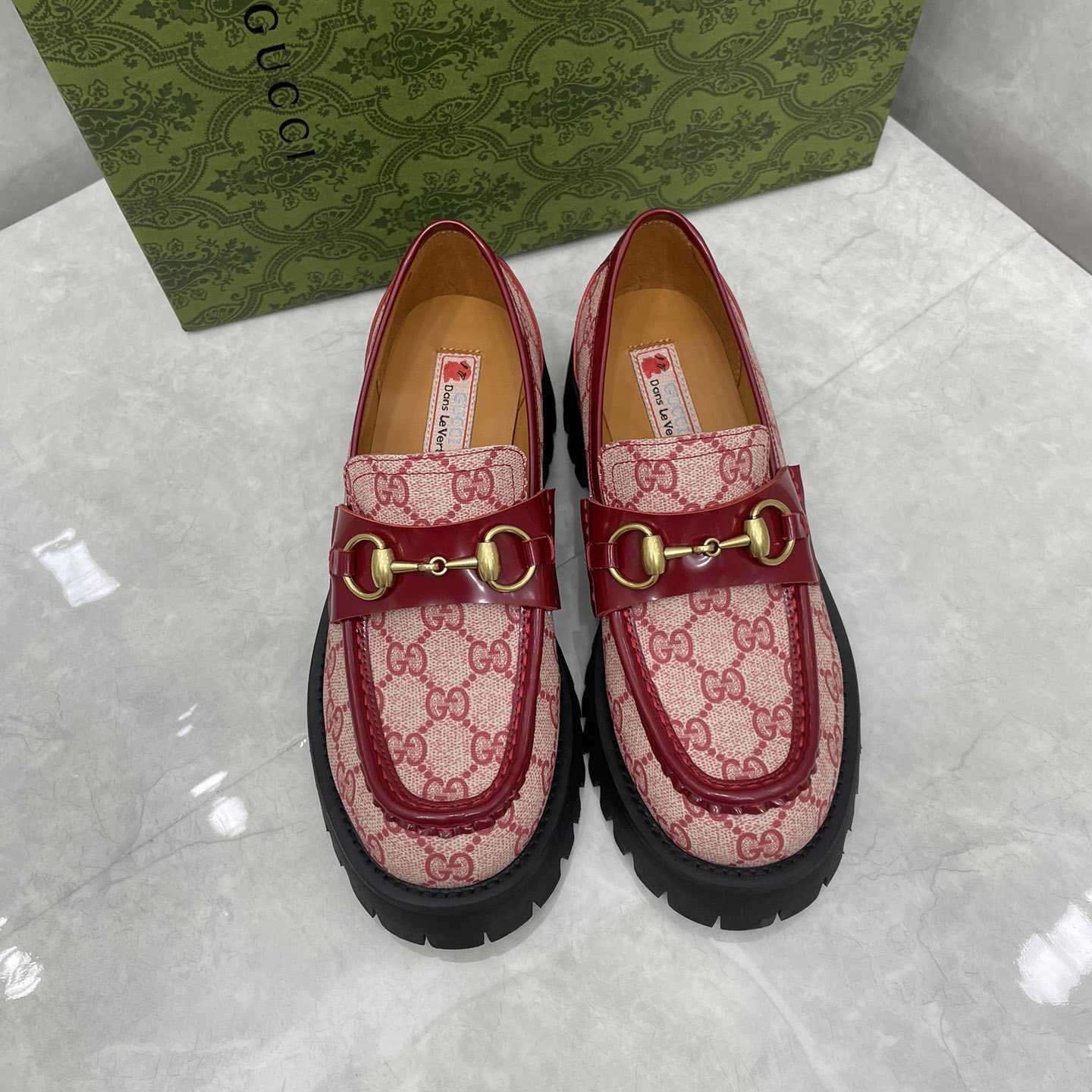 Gucci Women's GG Lug Sole Loafer - FashionPlug