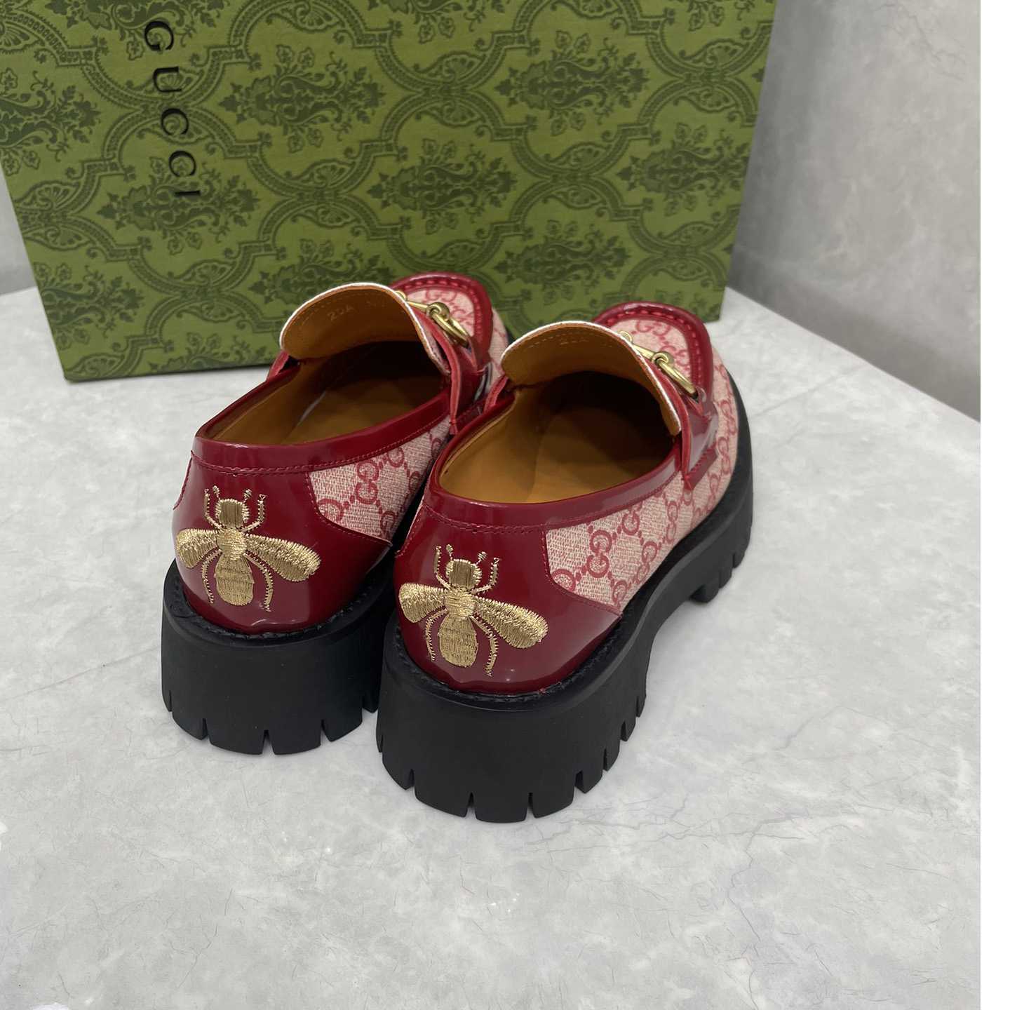 Gucci Women's GG Lug Sole Loafer - FashionPlug