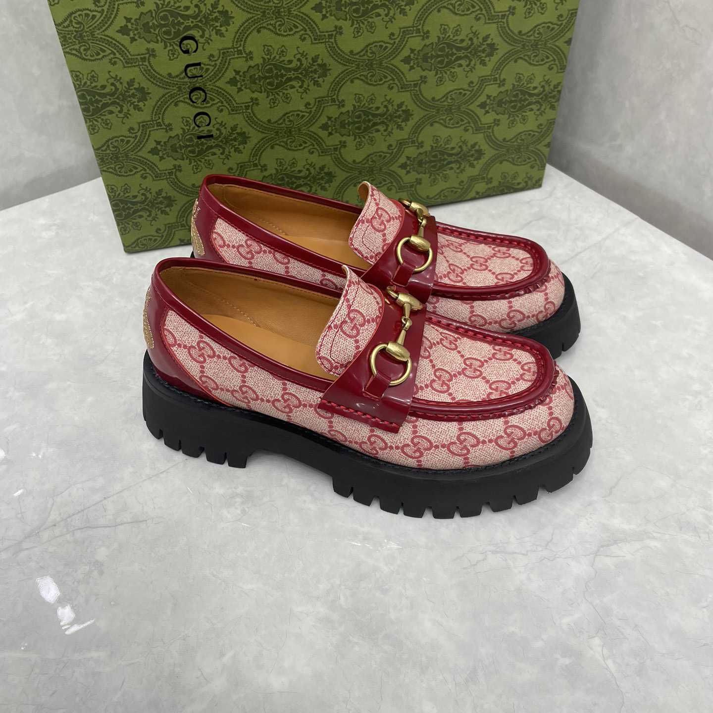 Gucci Women's GG Lug Sole Loafer - FashionPlug
