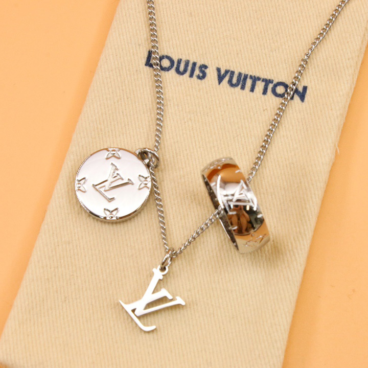 Louis Vuitton Monogram Charms Necklace    M62485 - FashionPlug