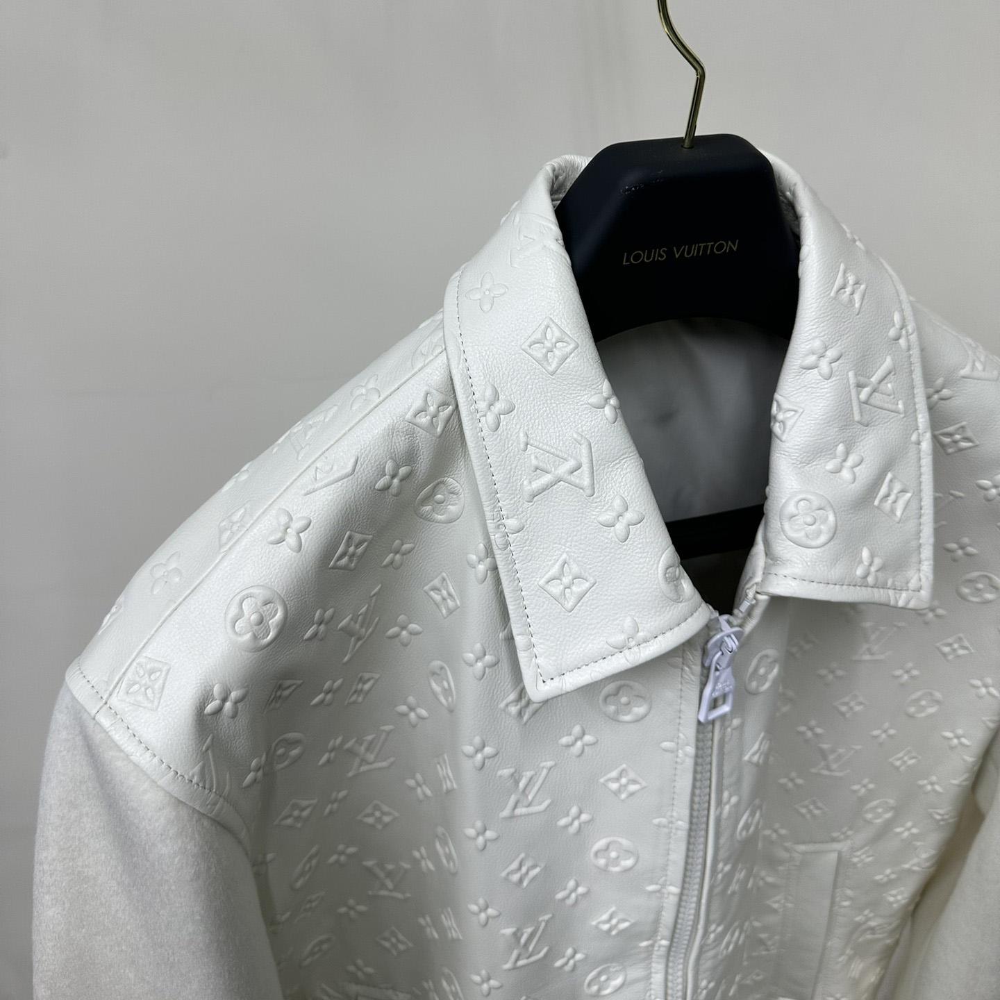 Louis Vuitton LVSE Debossed Monogram Mix Leather Blouson     1AAT5Q - FashionPlug