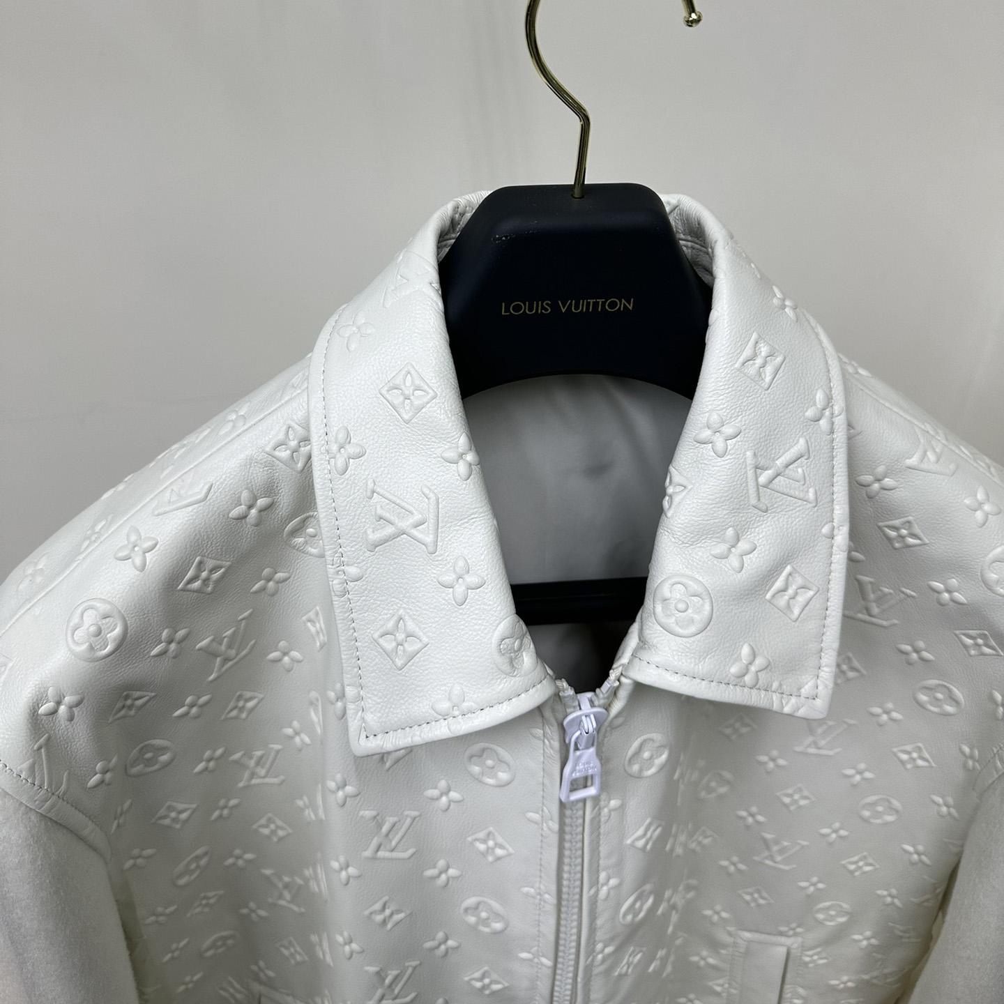 Louis Vuitton LVSE Debossed Monogram Mix Leather Blouson     1AAT5Q - FashionPlug