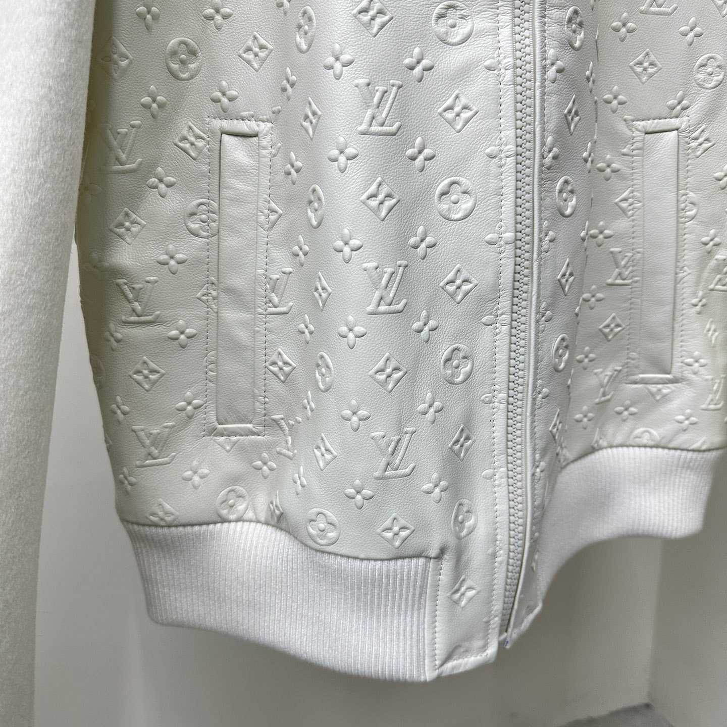 Louis Vuitton LVSE Debossed Monogram Mix Leather Blouson     1AAT5Q - FashionPlug