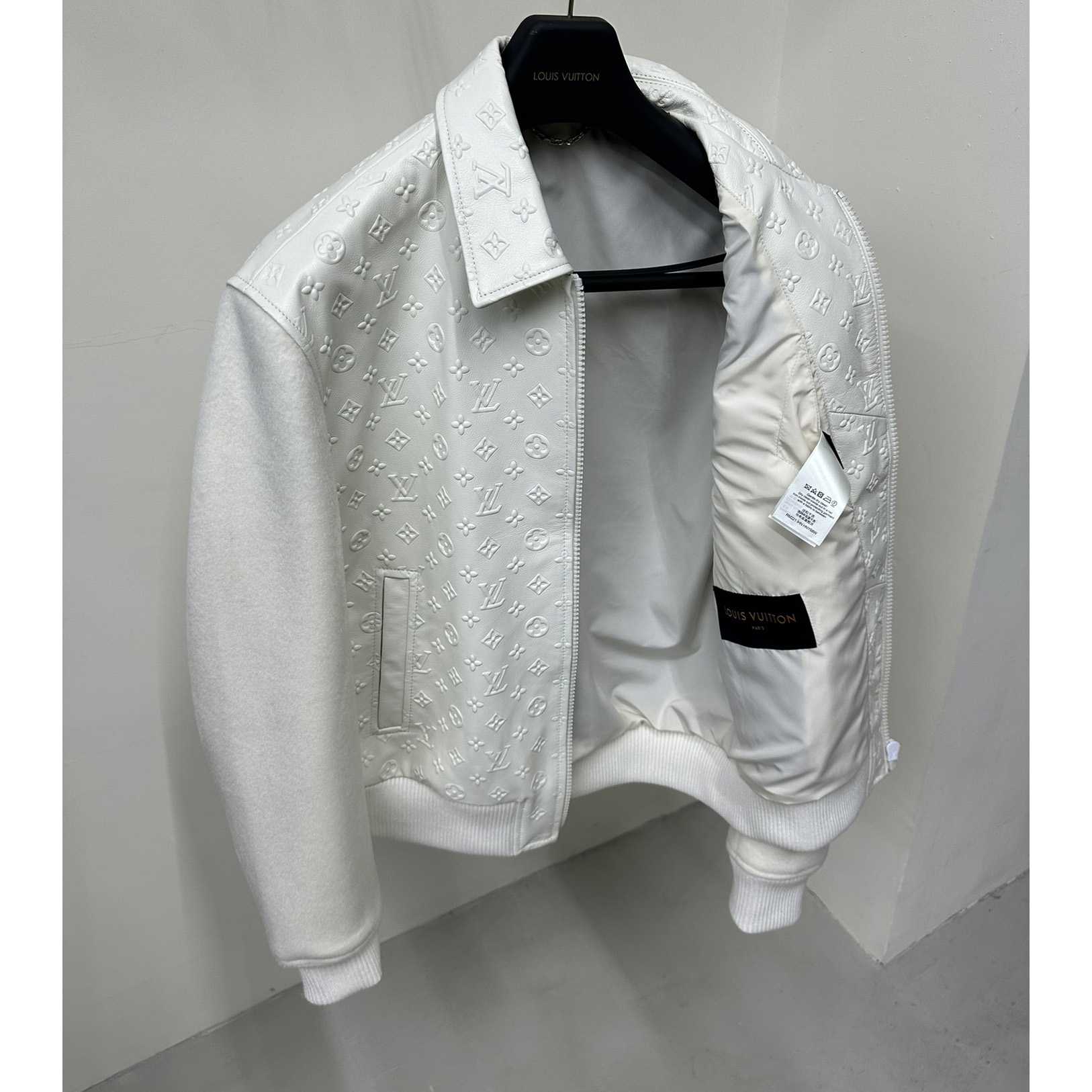 Louis Vuitton LVSE Debossed Monogram Mix Leather Blouson     1AAT5Q - FashionPlug