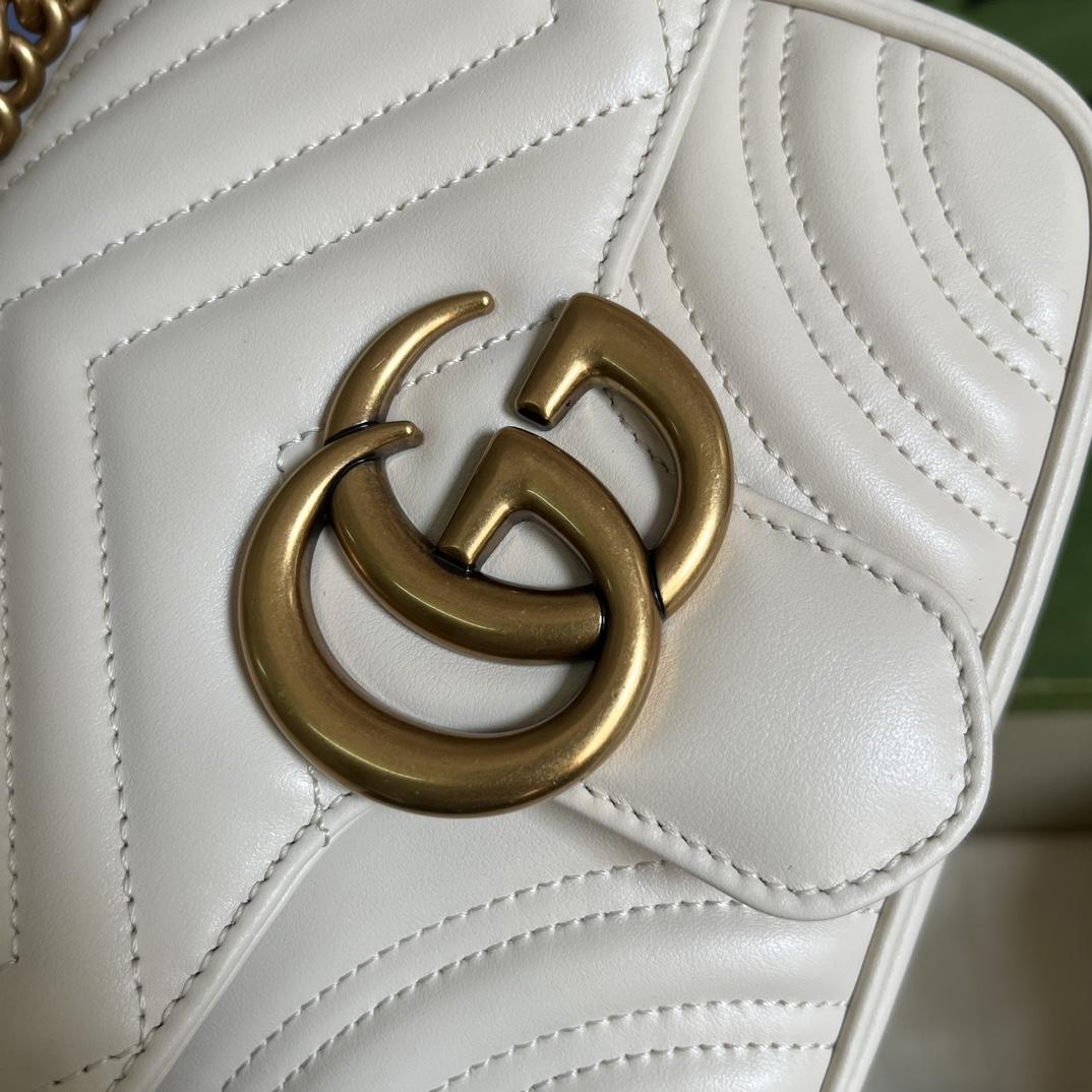Gucci GG Marmont Mini Shoulder Bag(18-13.5-8cm) - FashionPlug
