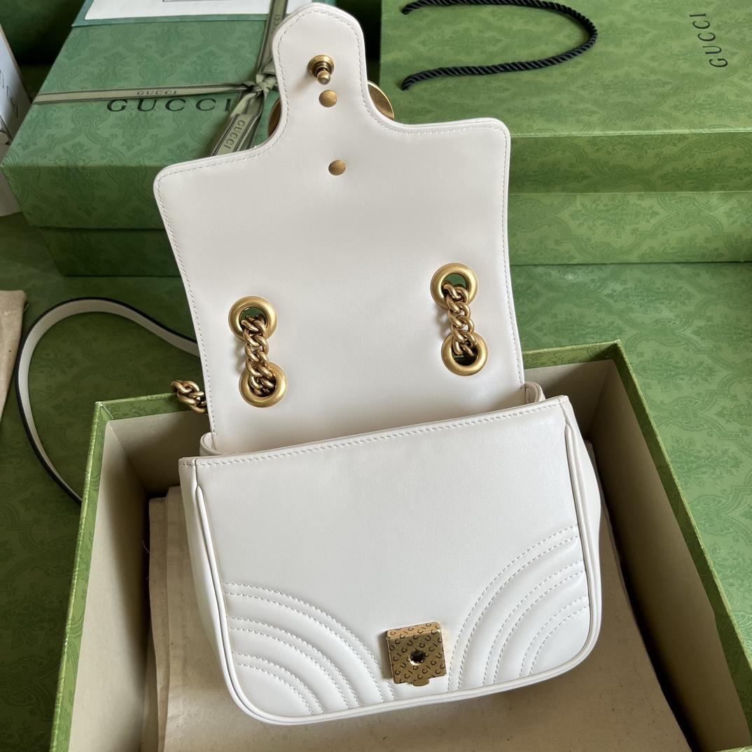 Gucci GG Marmont Mini Shoulder Bag(18-13.5-8cm) - FashionPlug