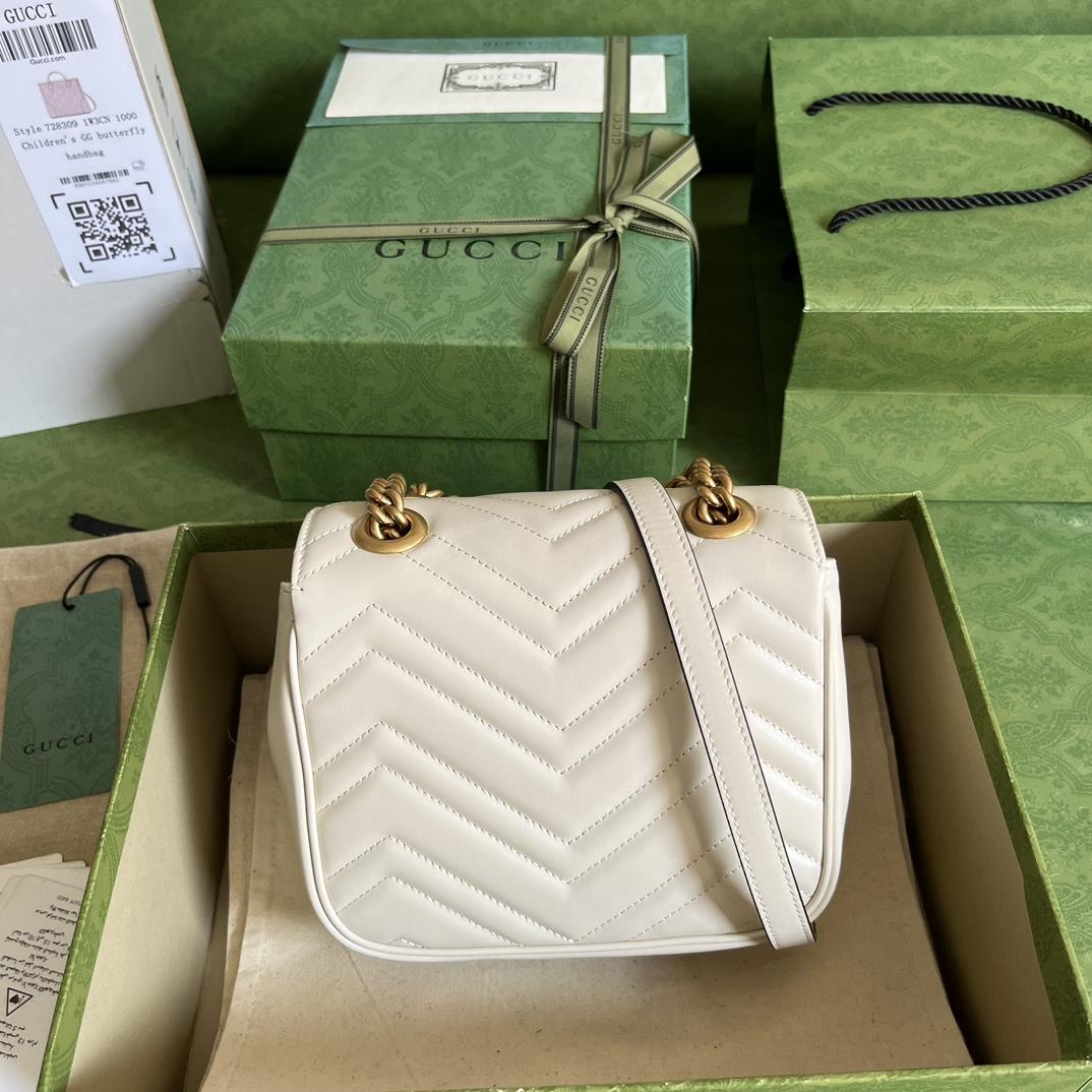 Gucci GG Marmont Mini Shoulder Bag(18-13.5-8cm) - FashionPlug