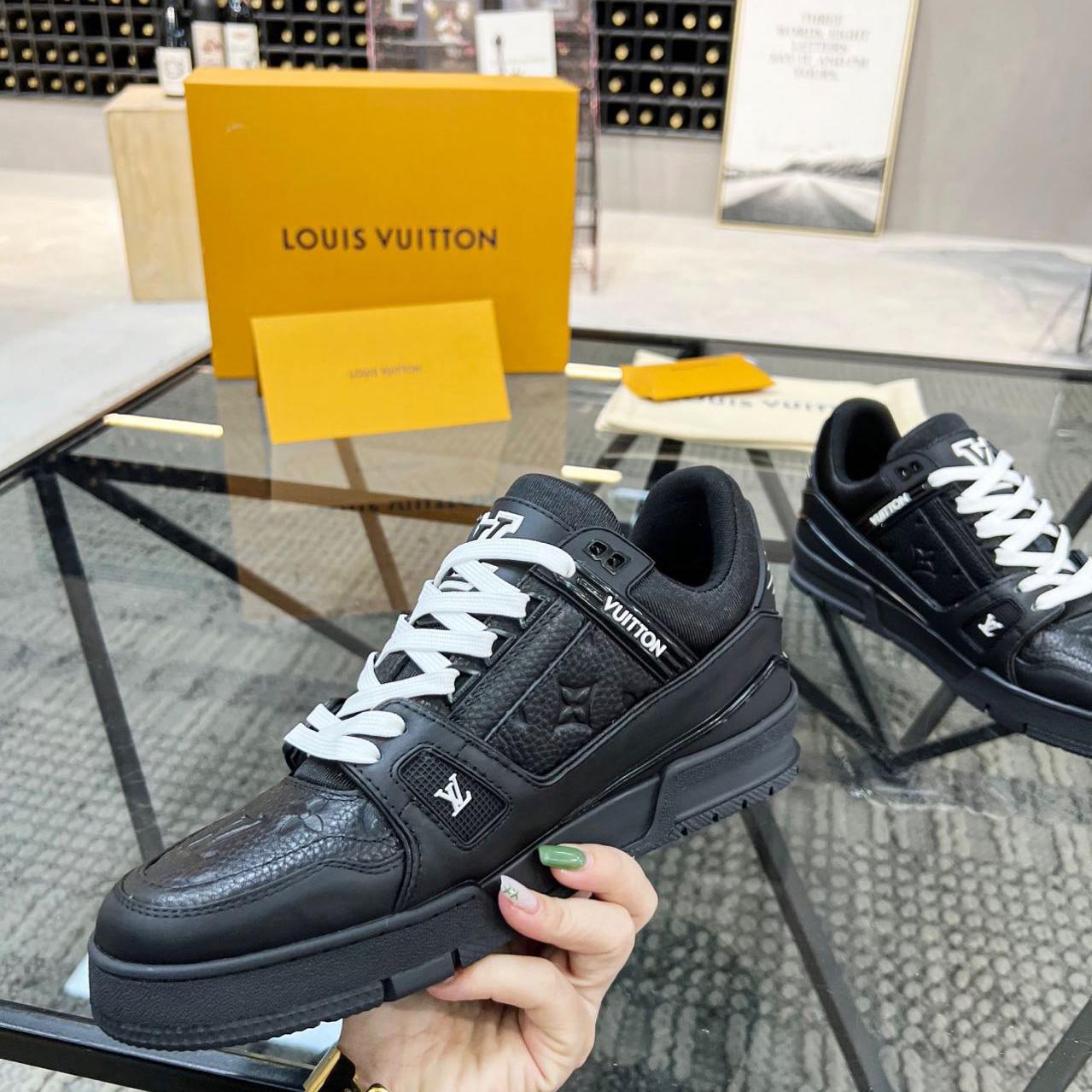 Louis Vuitton Trainer Sneaker (upon uk size)     - FashionPlug