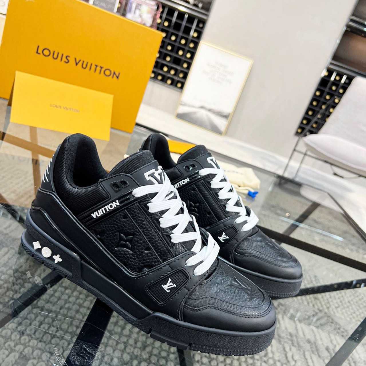 Louis Vuitton Trainer Sneaker (upon uk size)     - FashionPlug