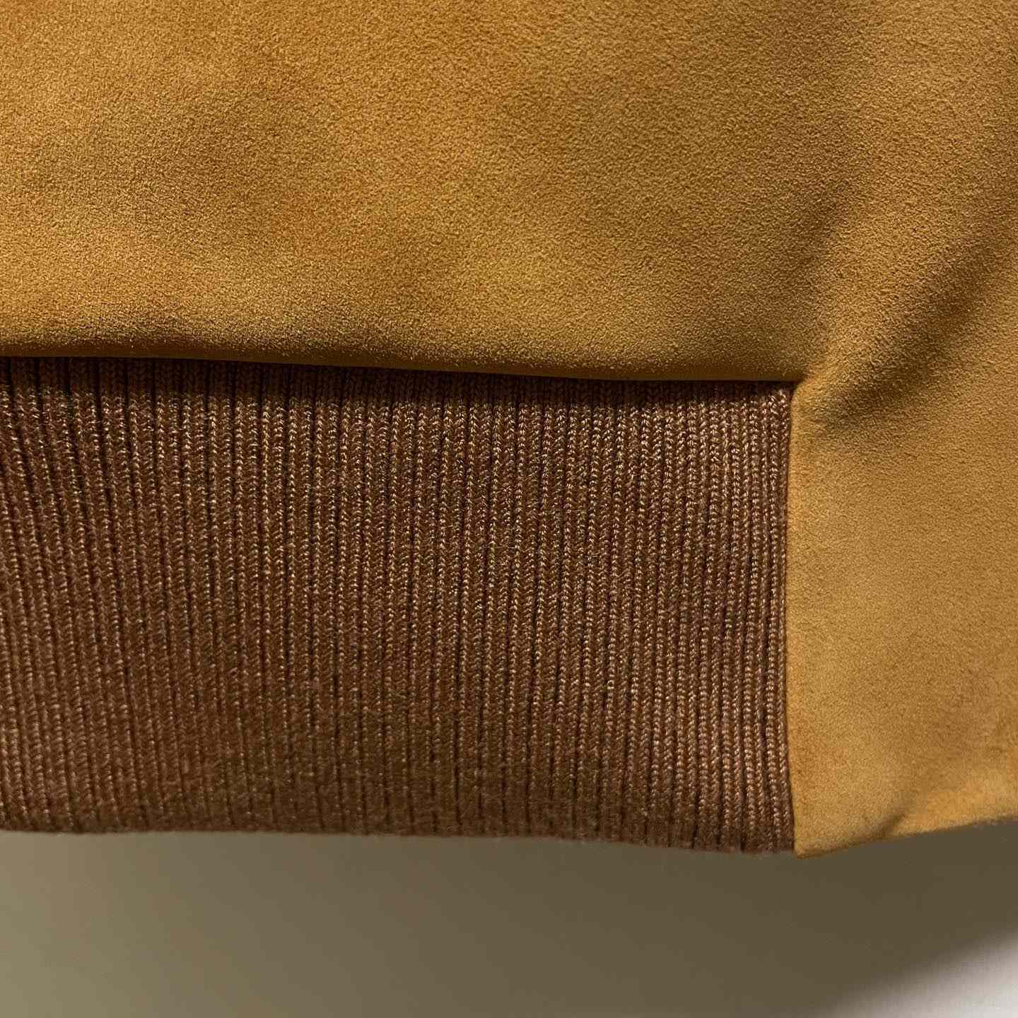 Prada Suede Bomber Jacket - FashionPlug