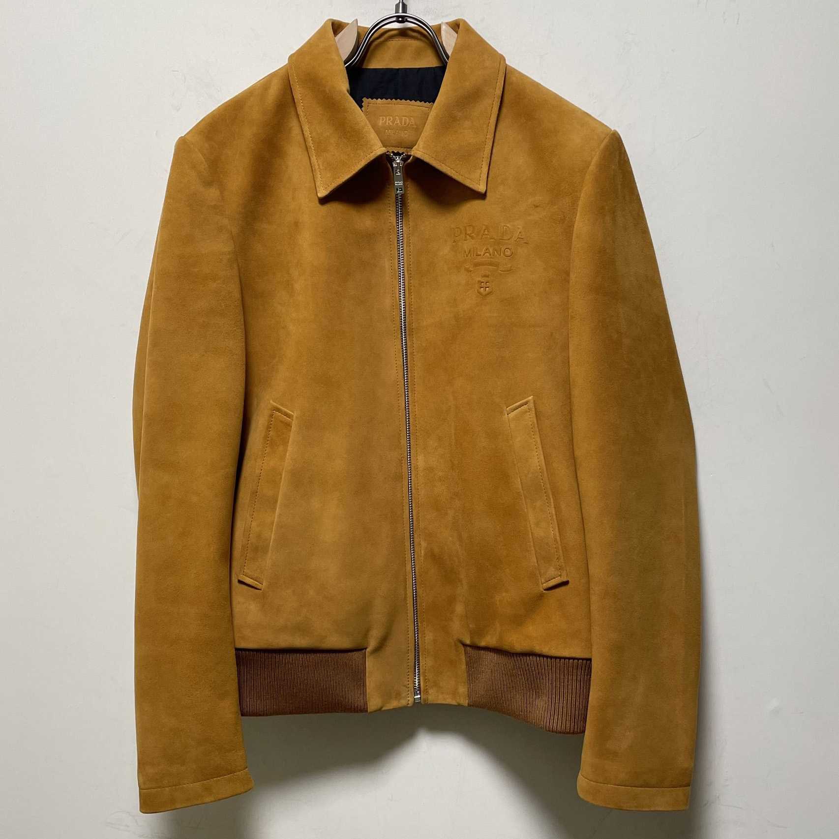 Prada Suede Bomber Jacket - FashionPlug