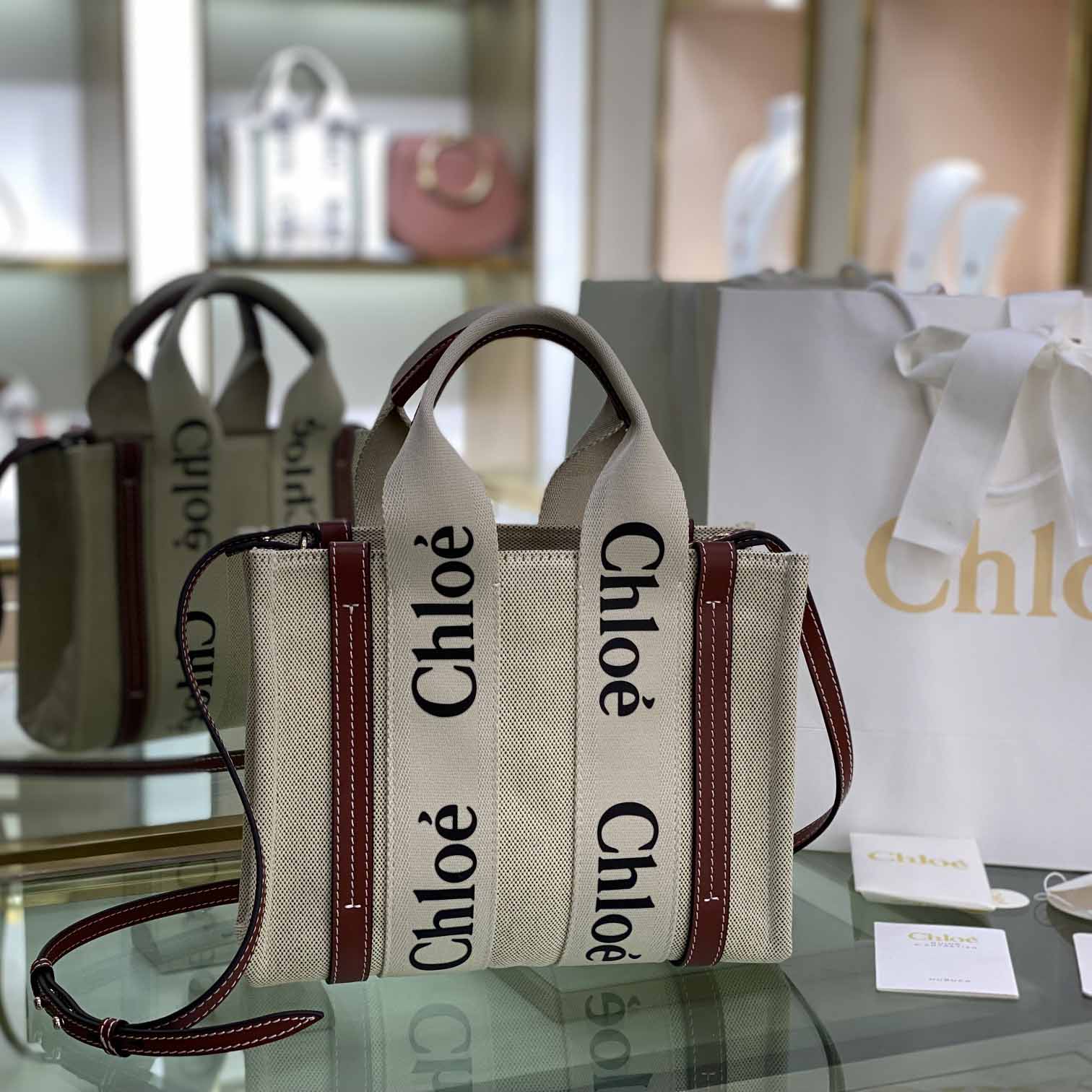 Chloe Small Woody Tote Bag - FashionPlug