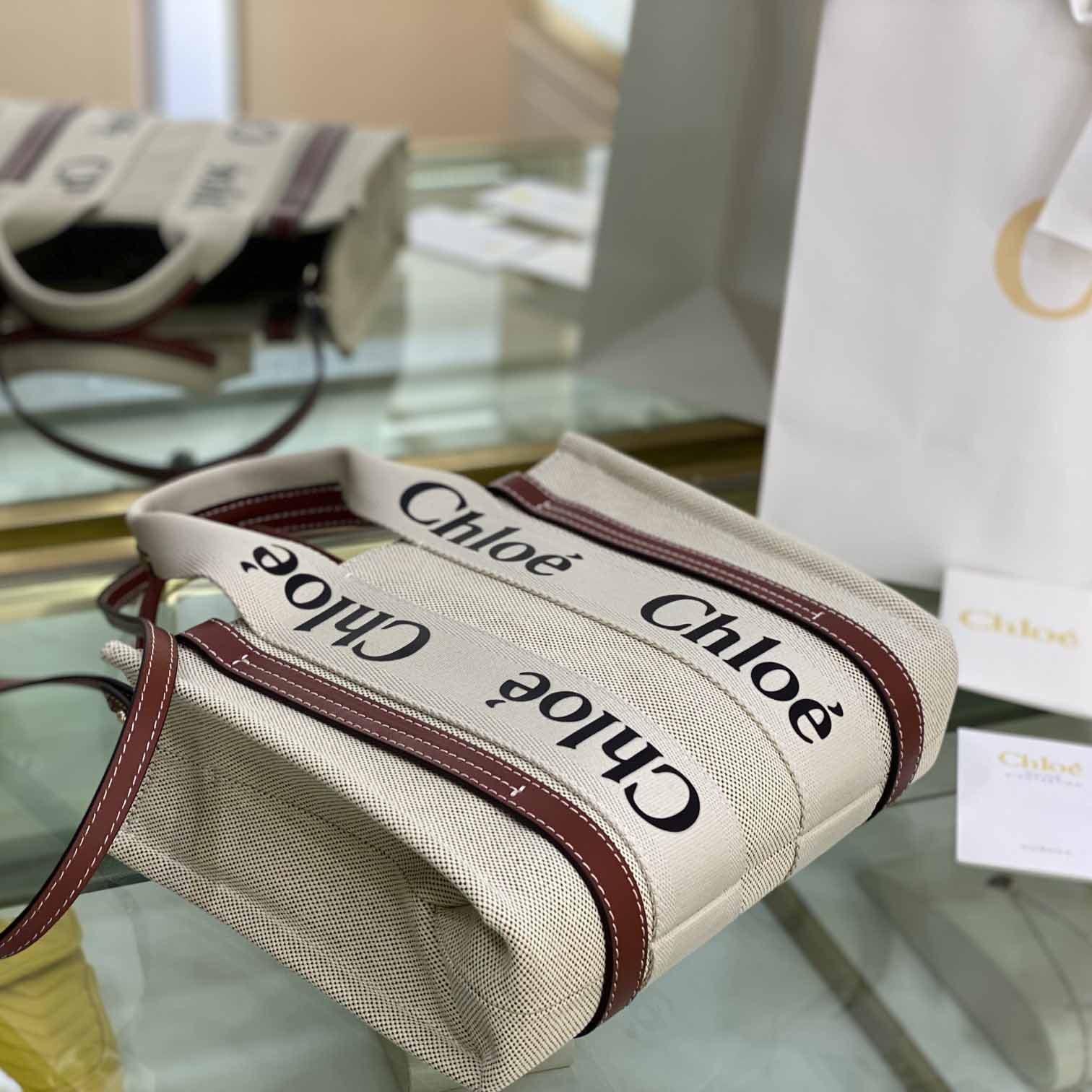 Chloe Small Woody Tote Bag - FashionPlug