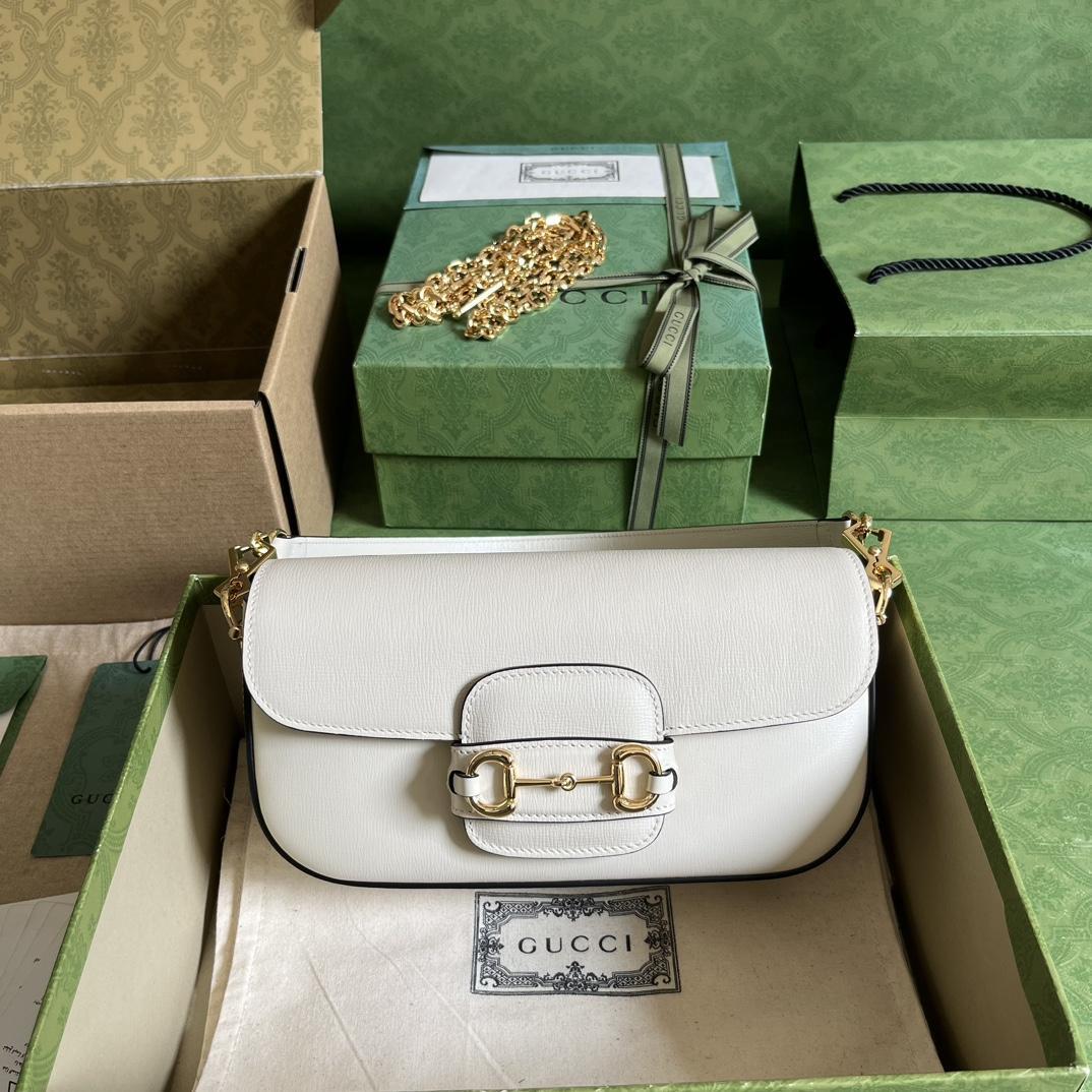 Gucci Horsebit 1955 Small Shoulder Bag(24-13-5cm)   - FashionPlug