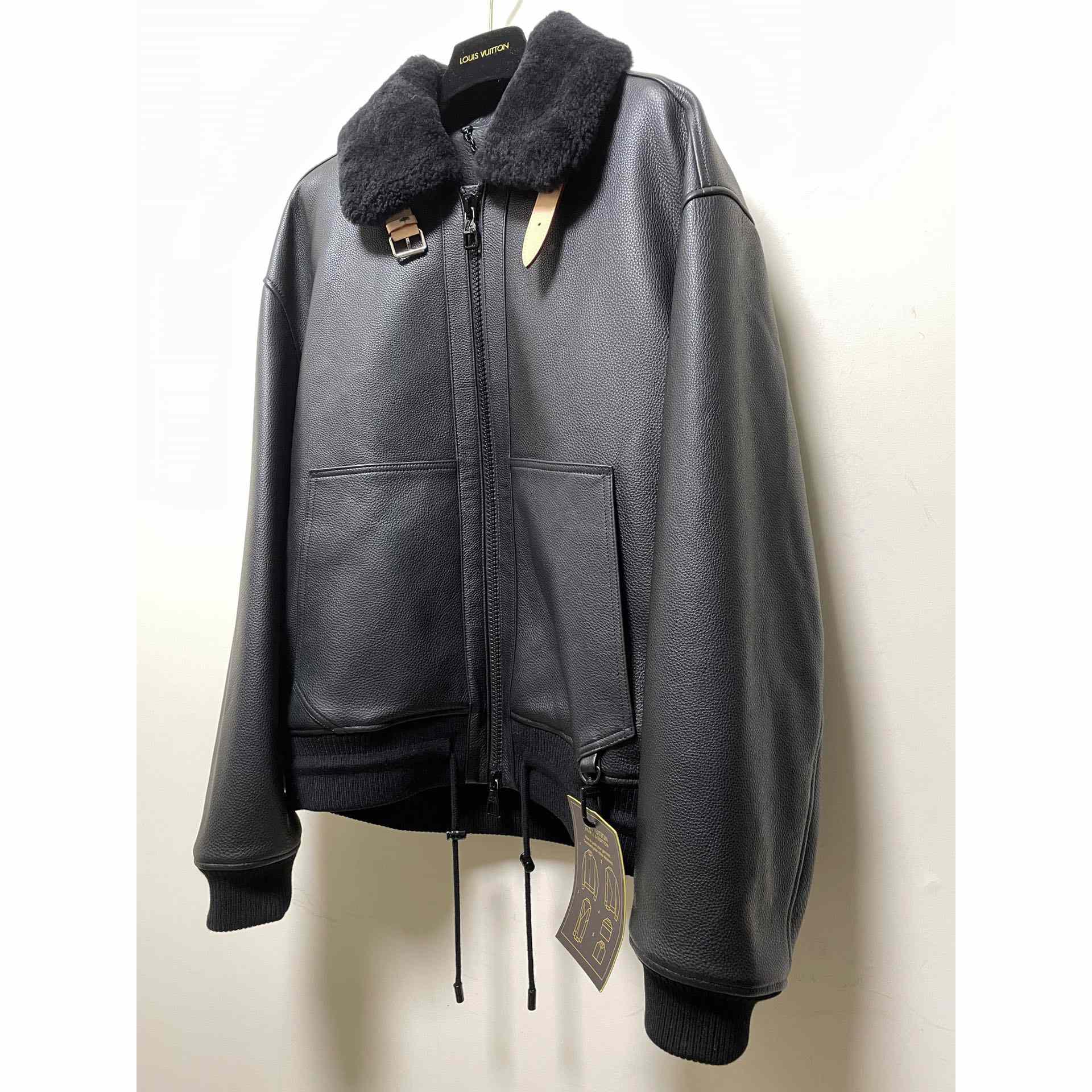 Louis Vuitton Leather Aviator Jacket - FashionPlug