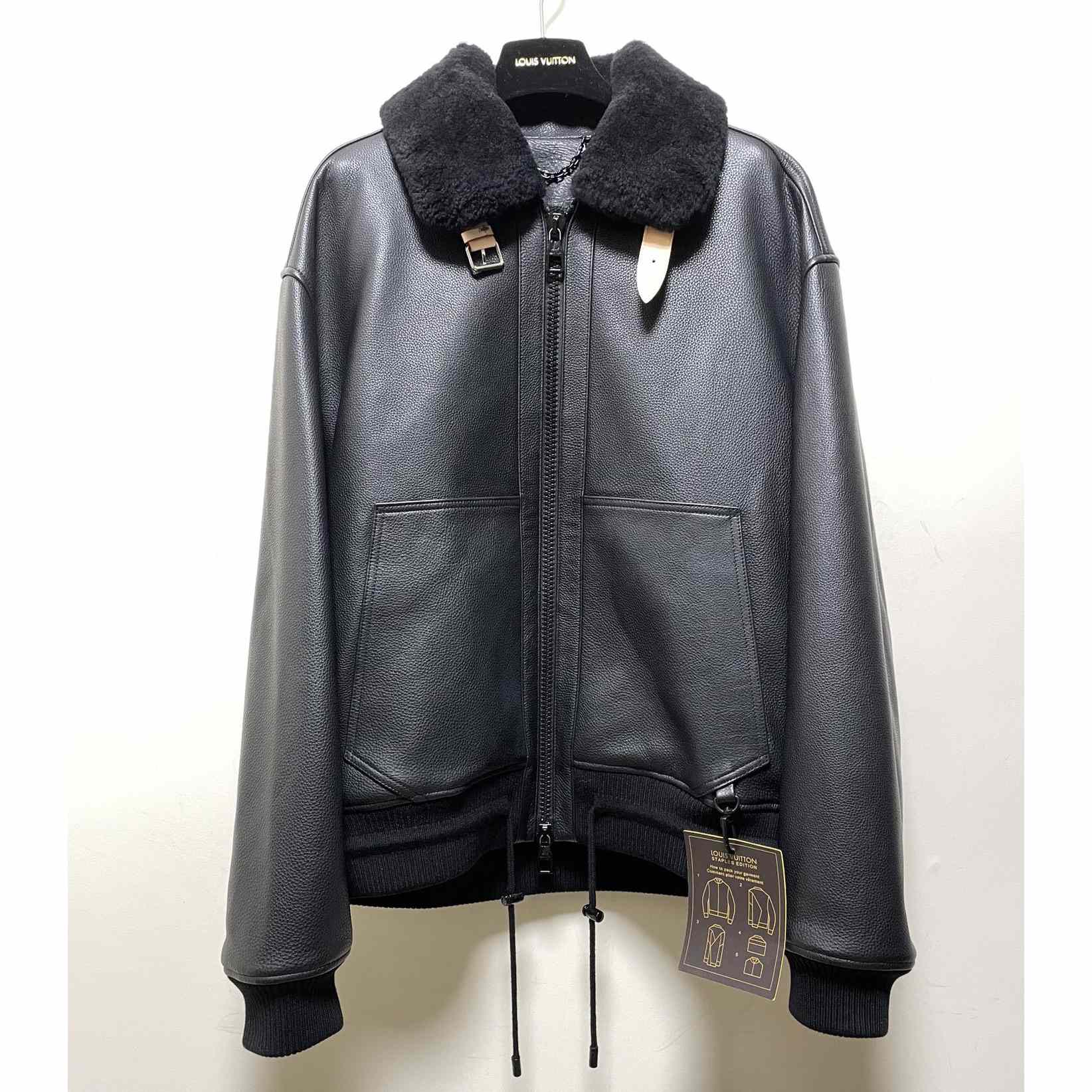 Louis Vuitton Leather Aviator Jacket - FashionPlug