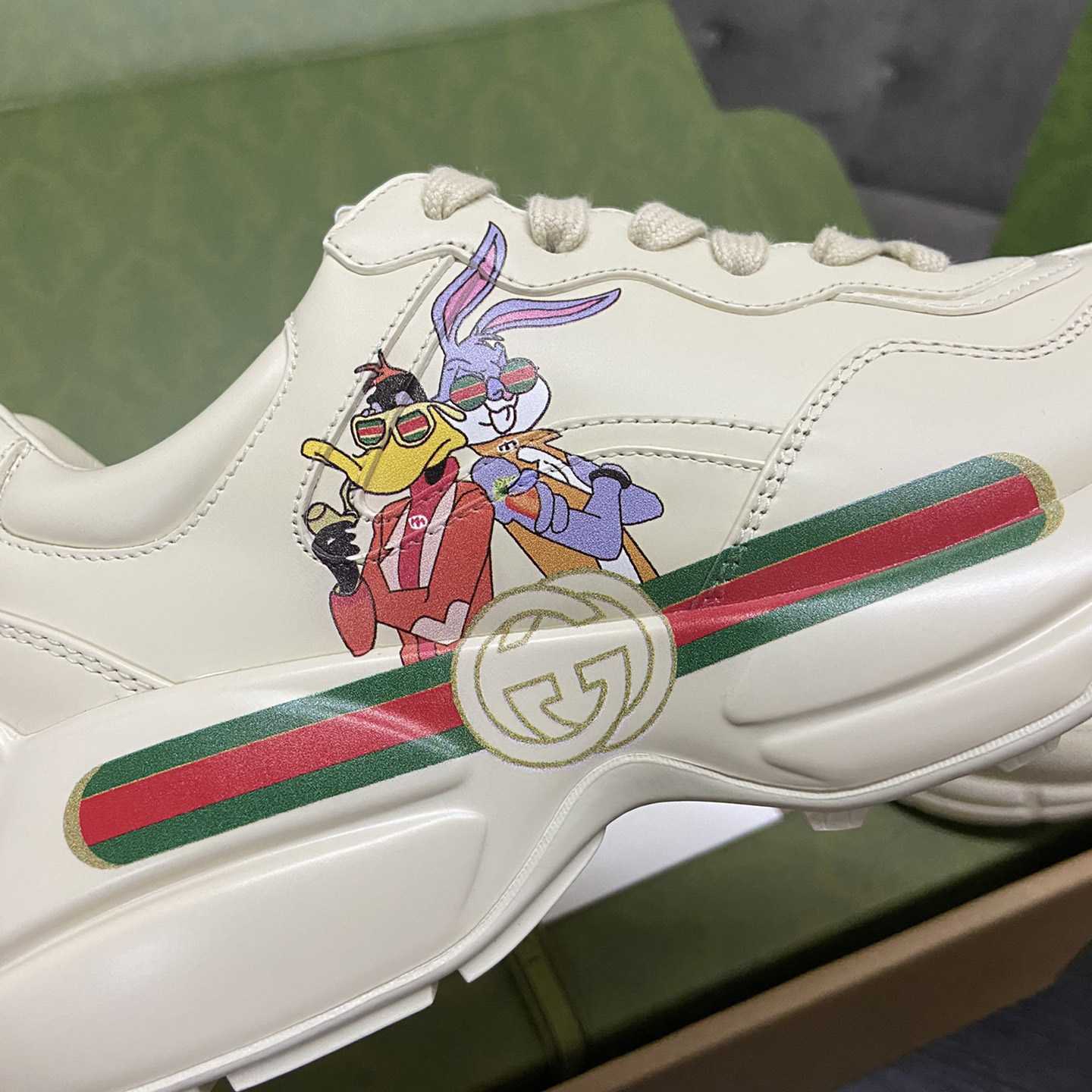 Gucci Rhyton Sneaker With Animal Print(upon uk size) - FashionPlug