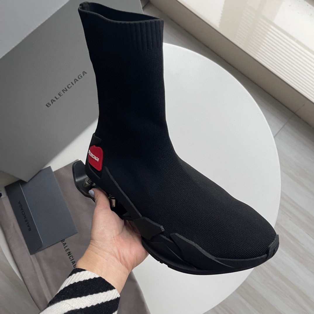 Balenciaga Speed Sneaker In Black - FashionPlug