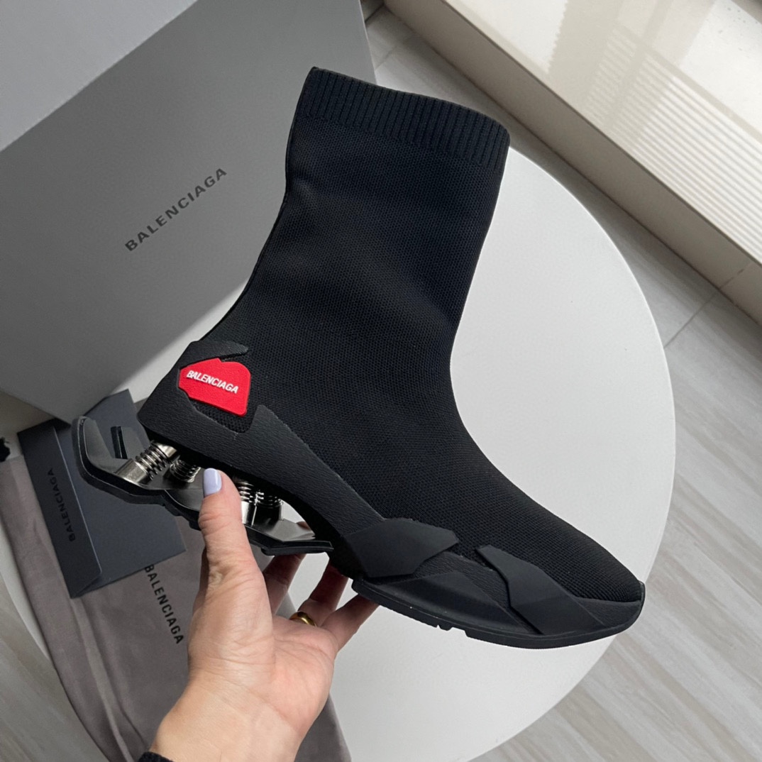 Balenciaga Speed Sneaker In Black - FashionPlug