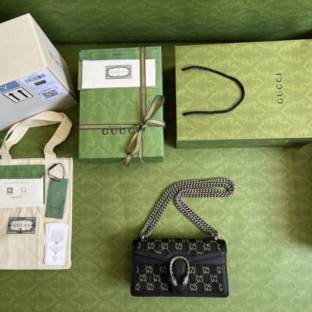 Gucci Dionysus GG Small Shoulder Bag(25-13.5-7cm)   - FashionPlug