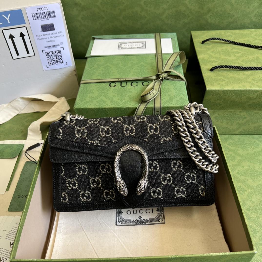 Gucci Dionysus GG Small Shoulder Bag(25-13.5-7cm)   - FashionPlug