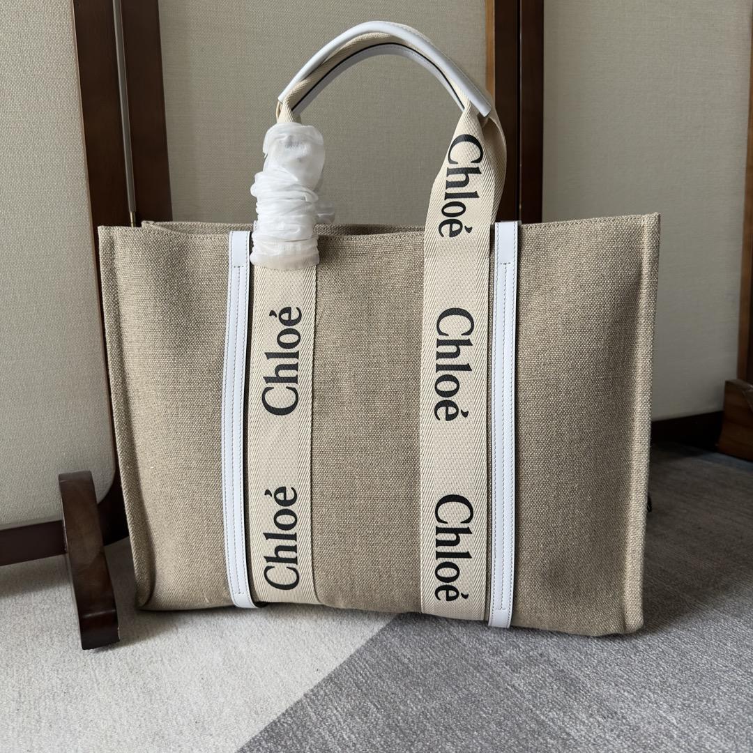 Chloe Large Woody Tote Bag(45-33-13 cm) - FashionPlug