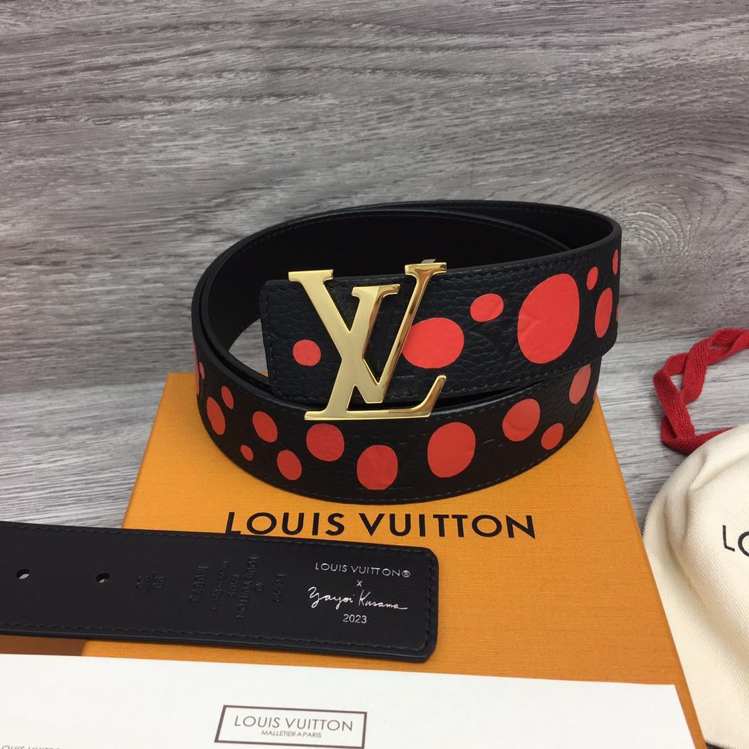 Louis Vuitton LV X YK LV Initiales 40MM Reversible Belt    - FashionPlug