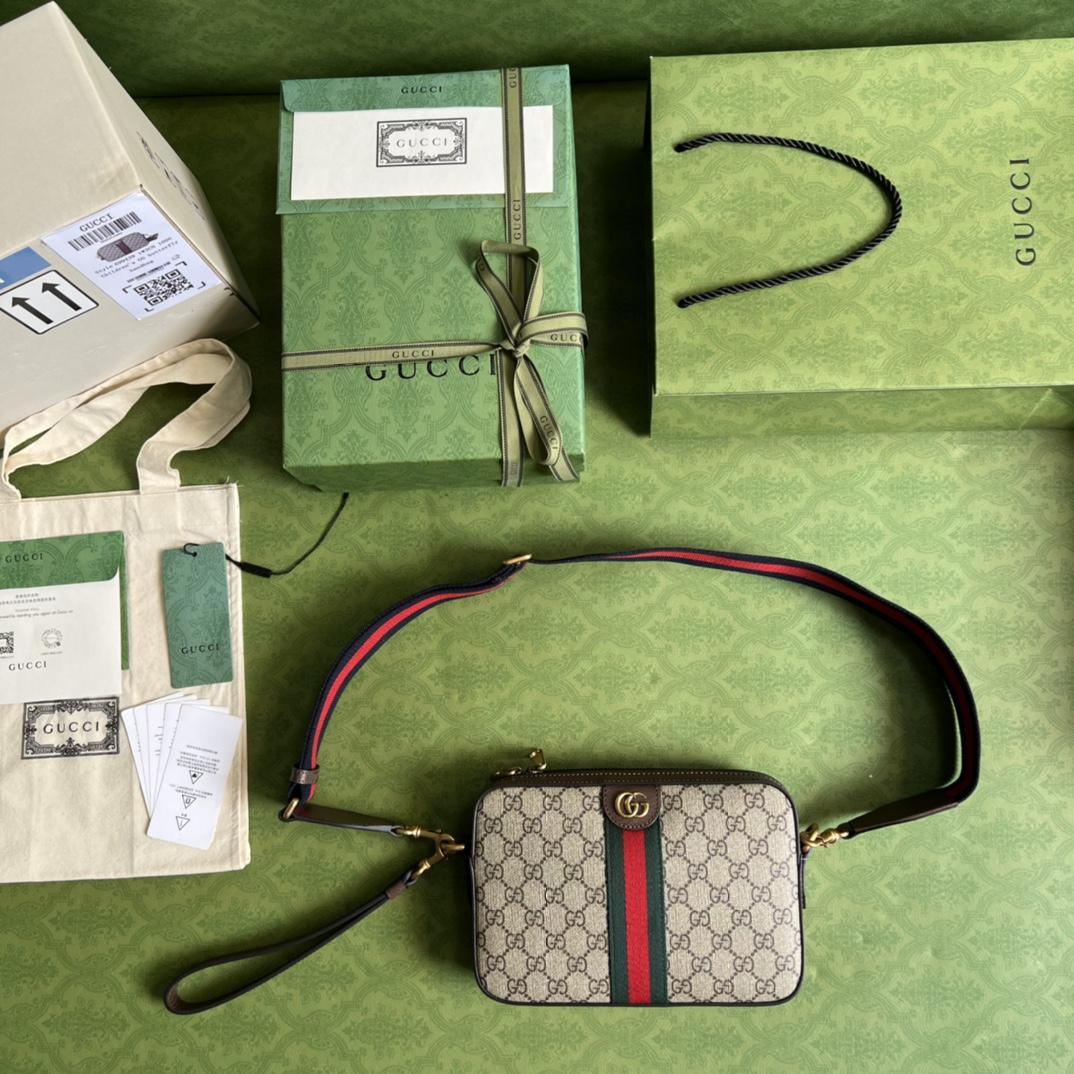 Gucci Ophidia GG Shoulder Bag(23.5-16-4.5cm) - FashionPlug